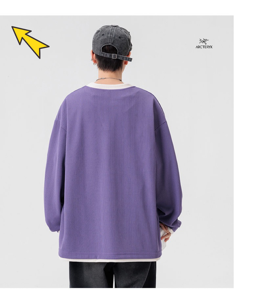 供💰75
ARC'TERYX / 始祖鸟限定款针织圆领卫衣男女同款  顶级版本

采用300g全棉毛圈面料，做工精细，独特的设计风印花绝对独家品质！

螺纹采用高克重重磅纯棉螺纹 同缸定织定染。软糯舒适透气柔软又亲肤!

经典圆领，舒适贴合不易变形，每个细节的完美性，上身效果丝毫不用考虑！
颜色：深灰色，黑色，紫色，木纹色
尺码：M一4XL
