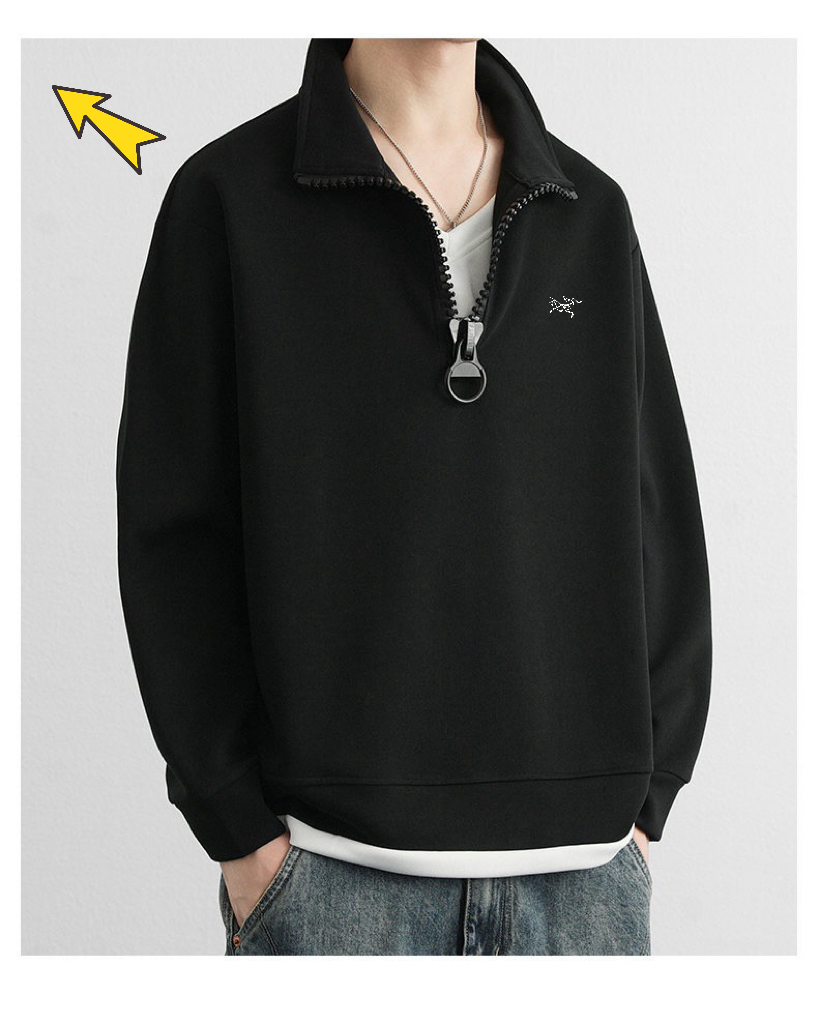 供💰90
ARC'TERYX始祖鸟新款前后logo字母男女情侣同款立领保暖卫衣
本款采用320g华棉面料，不起球不变形不掉色，与专柜一致！柔软的让你爱不释手，布料挺实，绝对厚实，打底单穿都是百搭，衣橱必备百搭绝绝子！
大厂做工，各个细节走线都做到了极致，完
颜色；灰色，黑色，
尺码：M一4XL
