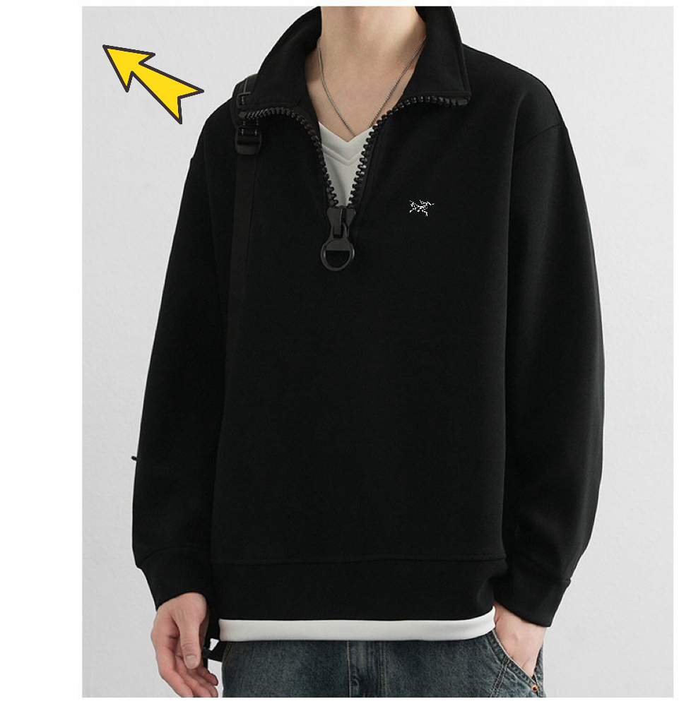 供💰90
ARC'TERYX始祖鸟新款前后logo字母男女情侣同款立领保暖卫衣
本款采用320g华棉面料，不起球不变形不掉色，与专柜一致！柔软的让你爱不释手，布料挺实，绝对厚实，打底单穿都是百搭，衣橱必备百搭绝绝子！
大厂做工，各个细节走线都做到了极致，完
颜色；灰色，黑色，
尺码：M一4XL
