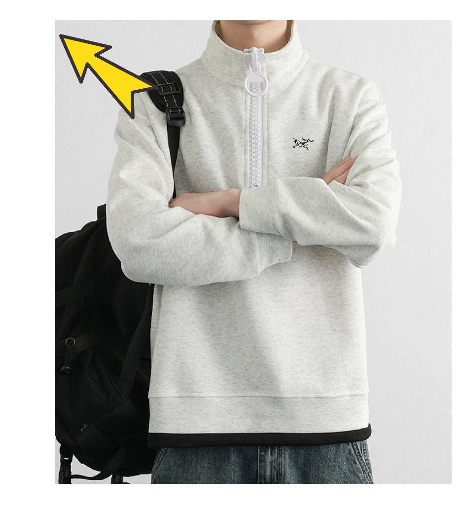 供💰90
ARC'TERYX始祖鸟新款前后logo字母男女情侣同款立领保暖卫衣
本款采用320g华棉面料，不起球不变形不掉色，与专柜一致！柔软的让你爱不释手，布料挺实，绝对厚实，打底单穿都是百搭，衣橱必备百搭绝绝子！
大厂做工，各个细节走线都做到了极致，完
颜色；灰色，黑色，
尺码：M一4XL
