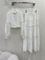 Zimmermann Clothing Shirts & Blouses Customize Best Quality Replica
 White Openwork Fall Collection