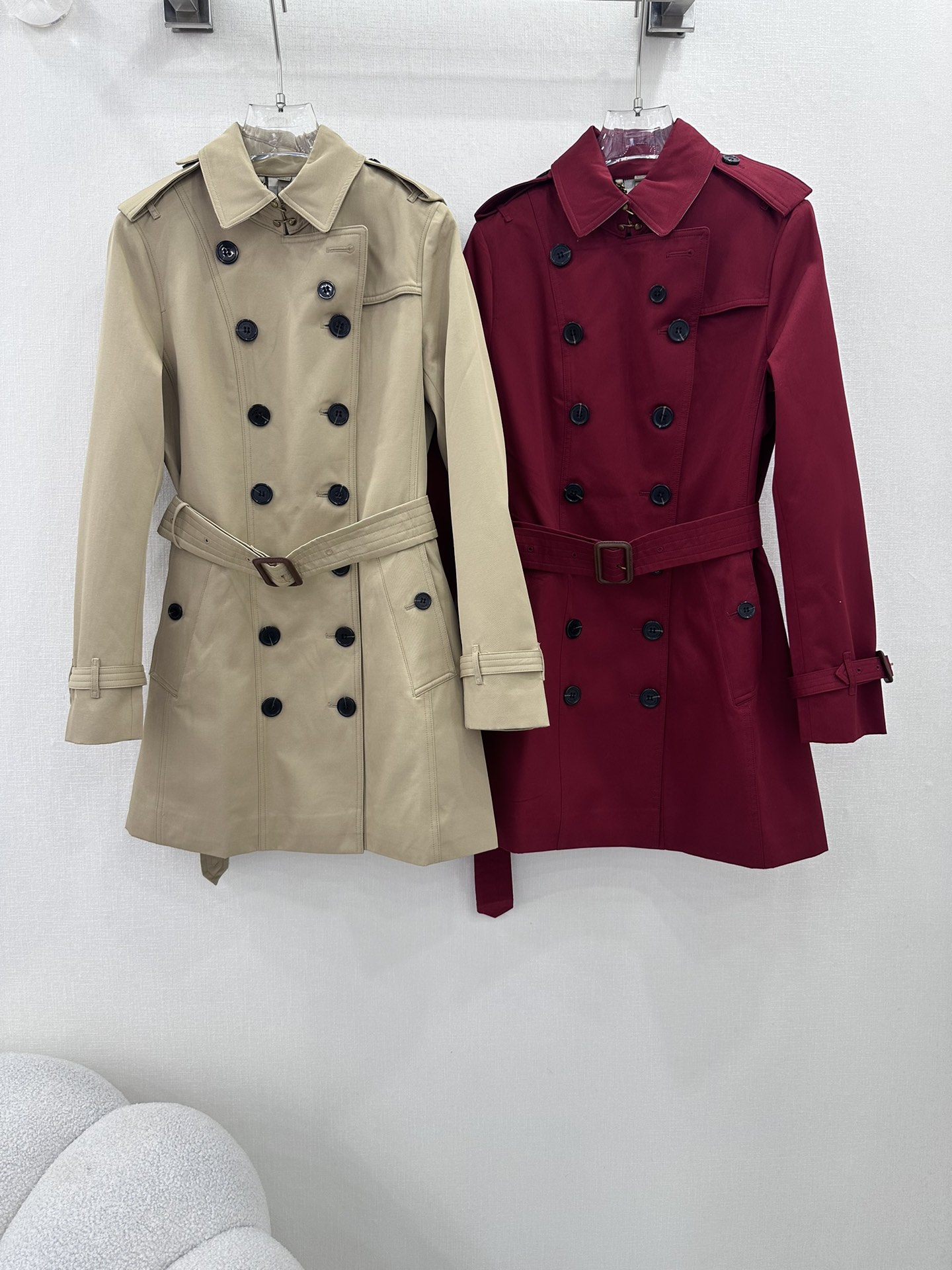 🔥🔥 Burberry/巴宝莉秋冬新款 官网同步，桑德林版型剪裁中长款 Trench风衣😘😘进口棉质嘎巴