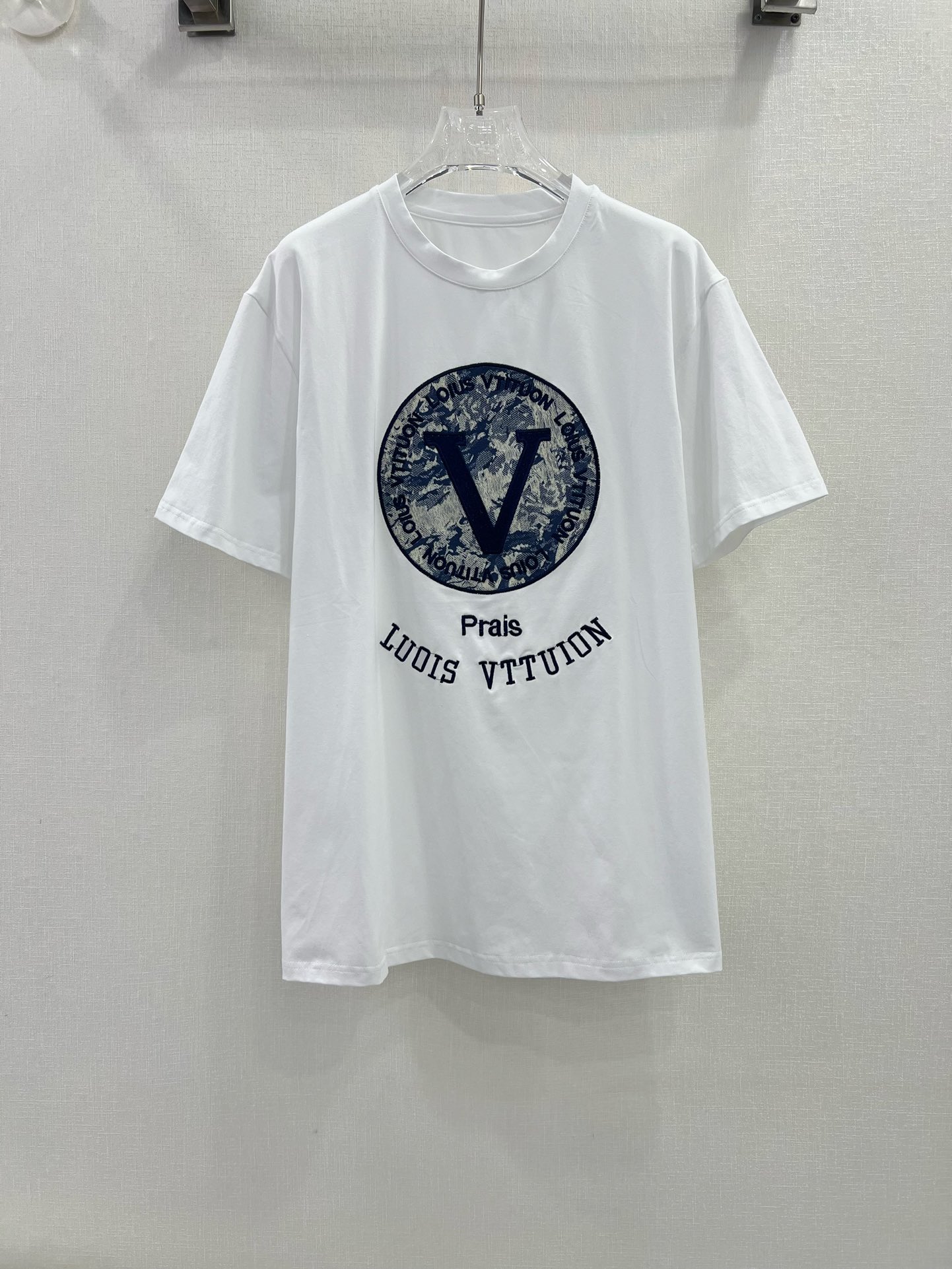 Louis Vuitton Clothing T-Shirt White Spring Collection Short Sleeve