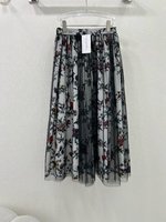 Dior Clothing Skirts Black Gauze Summer Collection