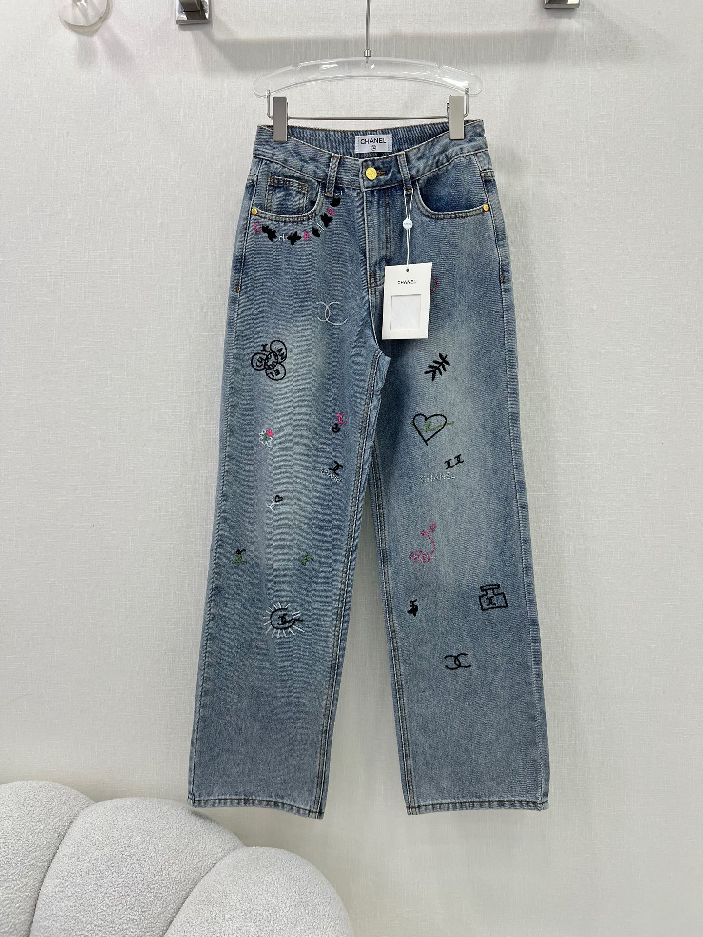 Chanel Ropa Vaqueros Pantalones Comprar réplica barata
 Bordado Colección de verano Vintage Casual