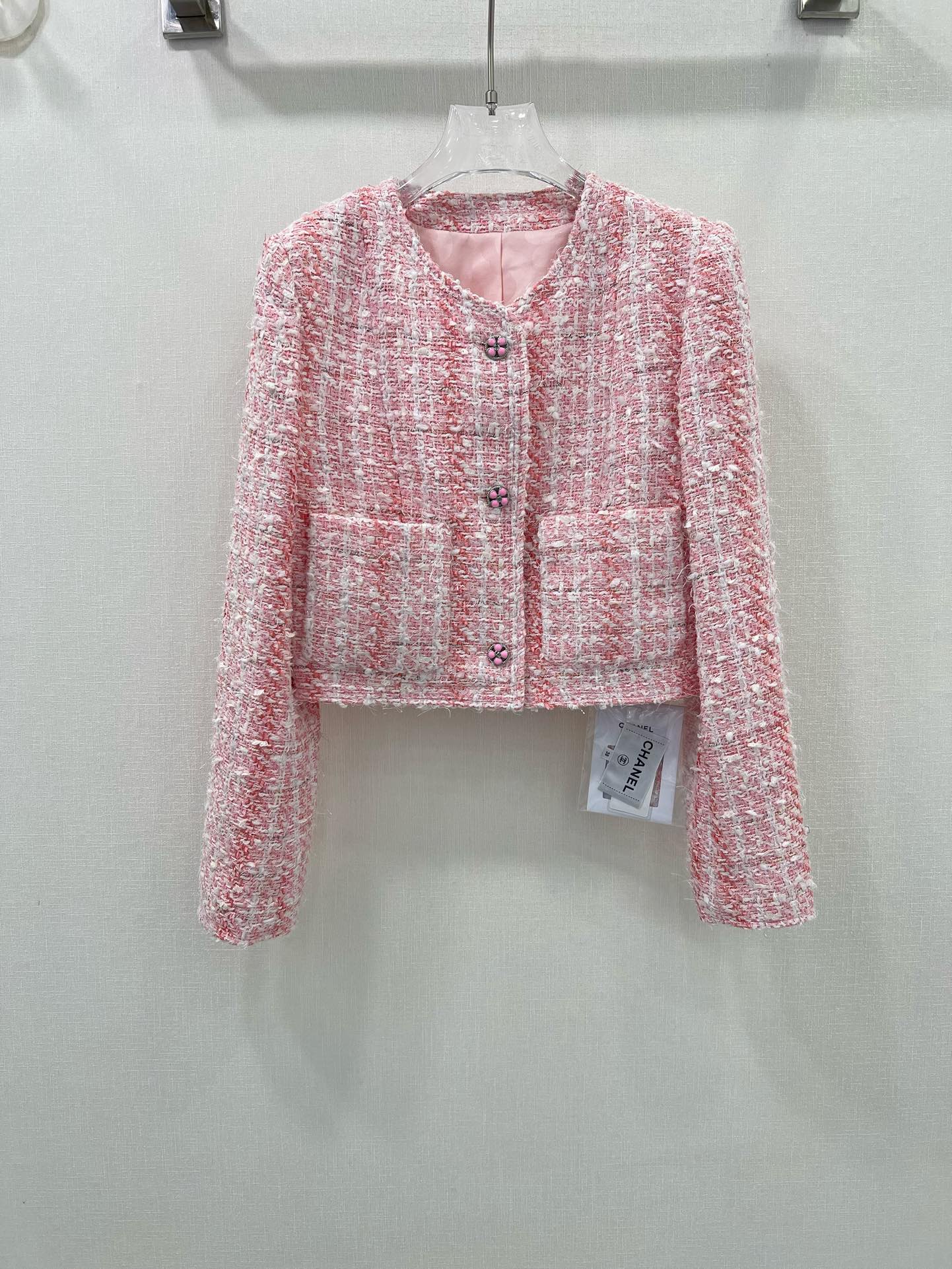 Chanel Designer
 Clothing Coats & Jackets Pink White Weave Fall Collection Vintage