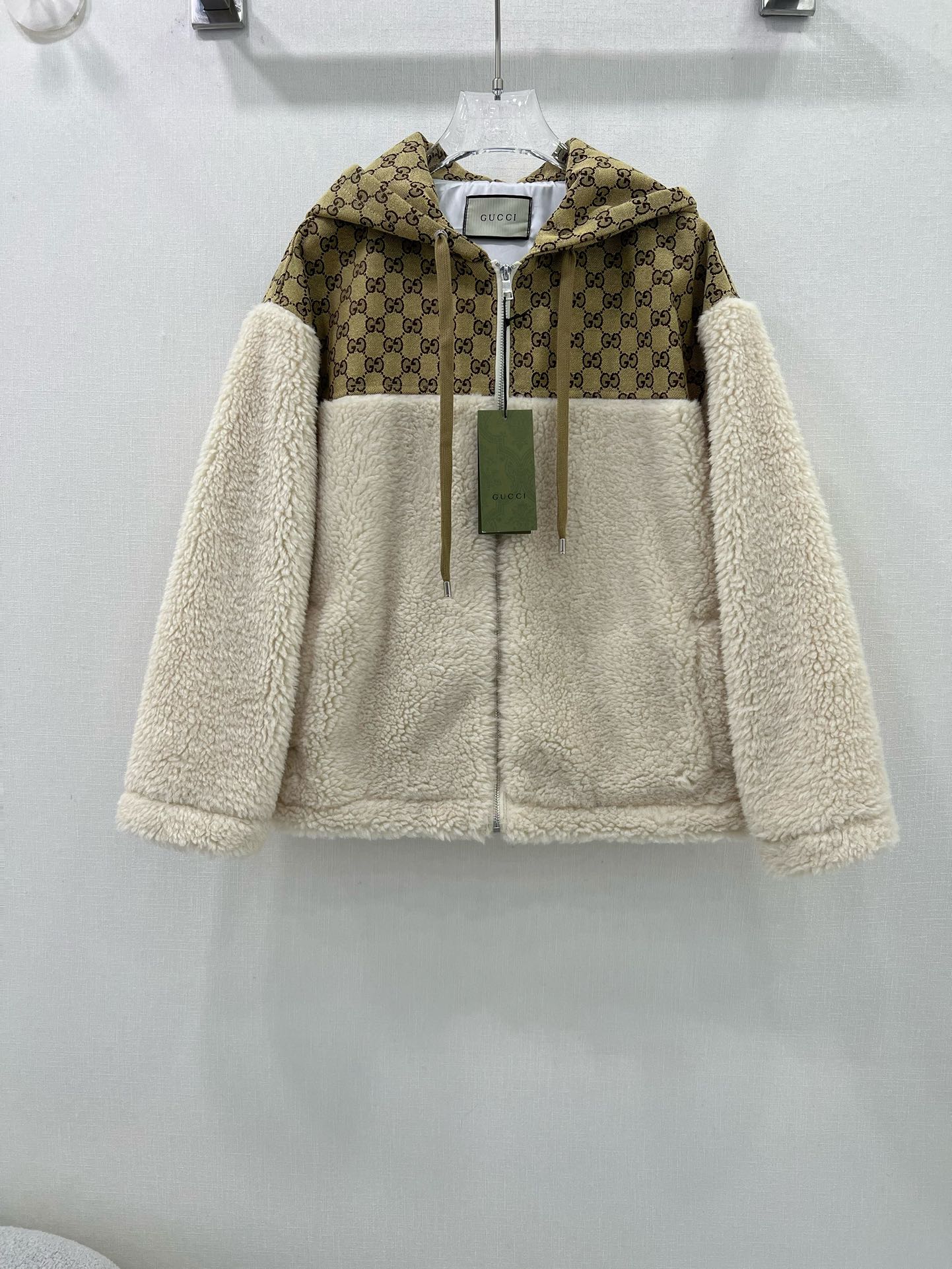 Gucci Splicing Collezione Autunno/Inverno Top con cappuccio