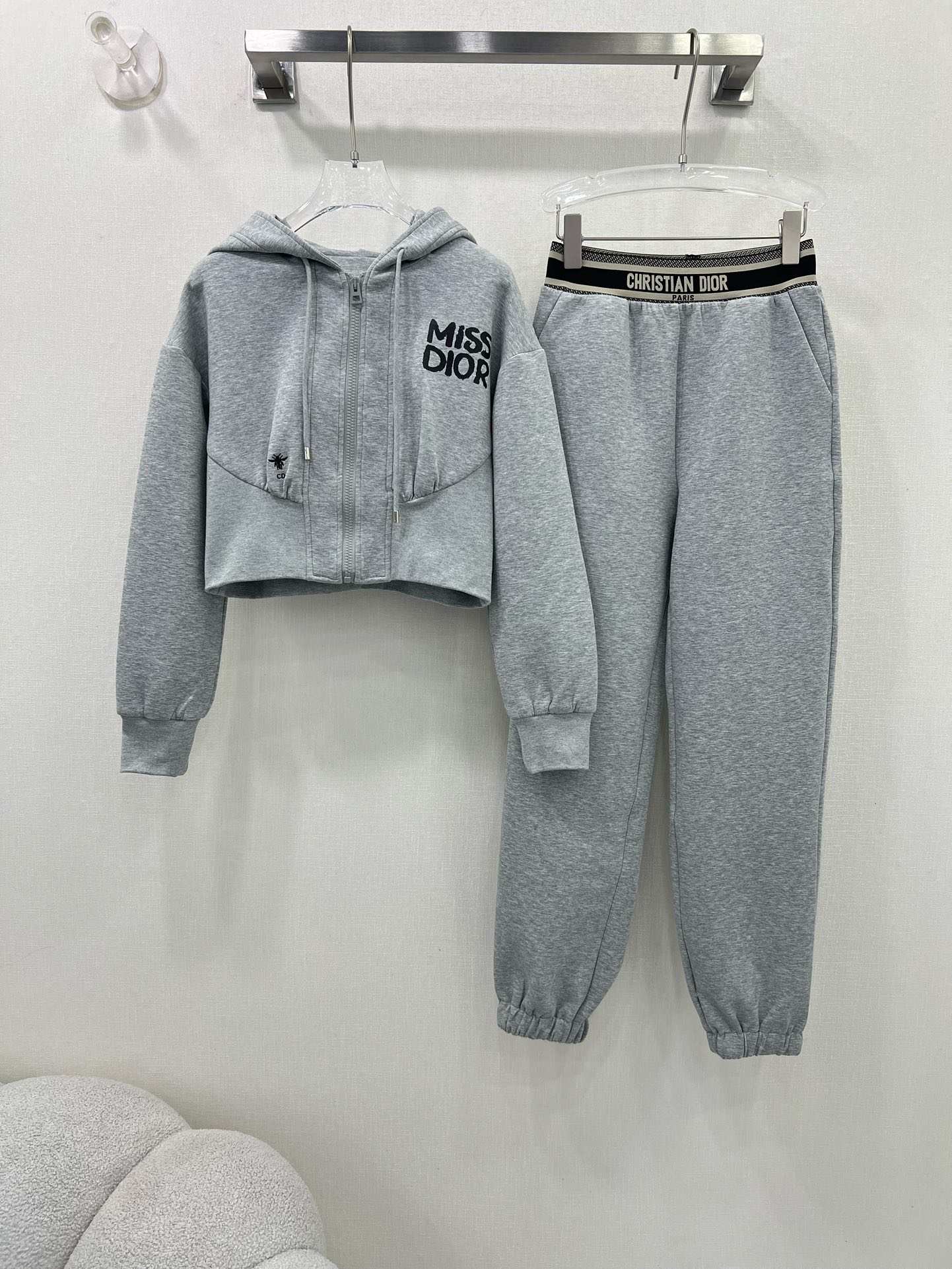 Dior Clothing Coats & Jackets Pants & Trousers Two Piece Outfits & Matching Sets Embroidery Cotton Fall Collection Vintage Hooded Top