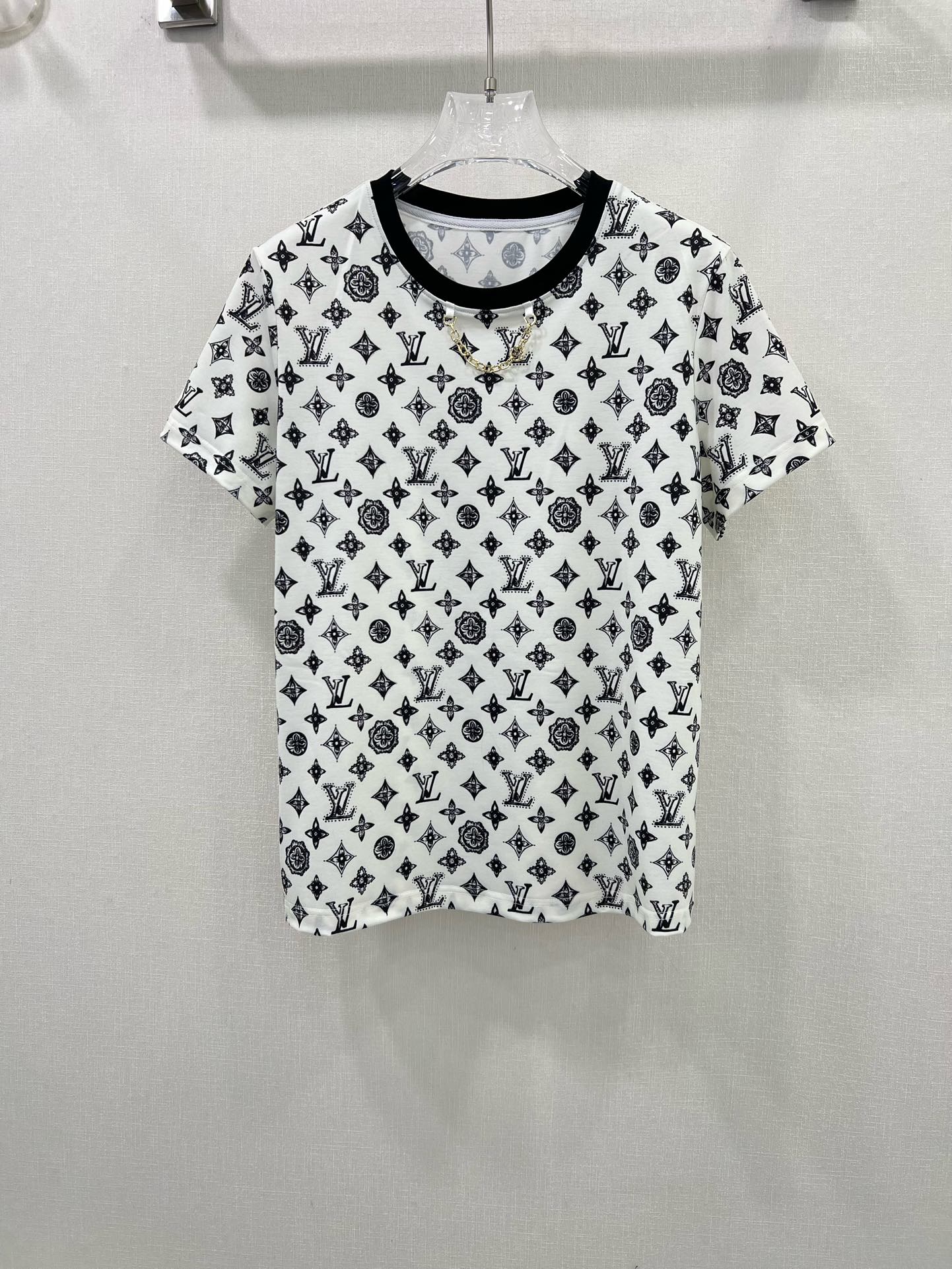 Top Fake Designer
 Louis Vuitton Clothing T-Shirt Cotton Spring Collection Short Sleeve B30512540110