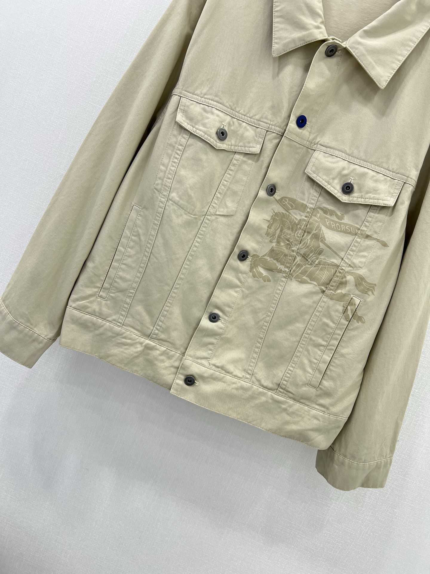 Stylish Outfit for Bold Woman: Burberry Jacket with Cowboy Pants and Horse Print - 图片 3