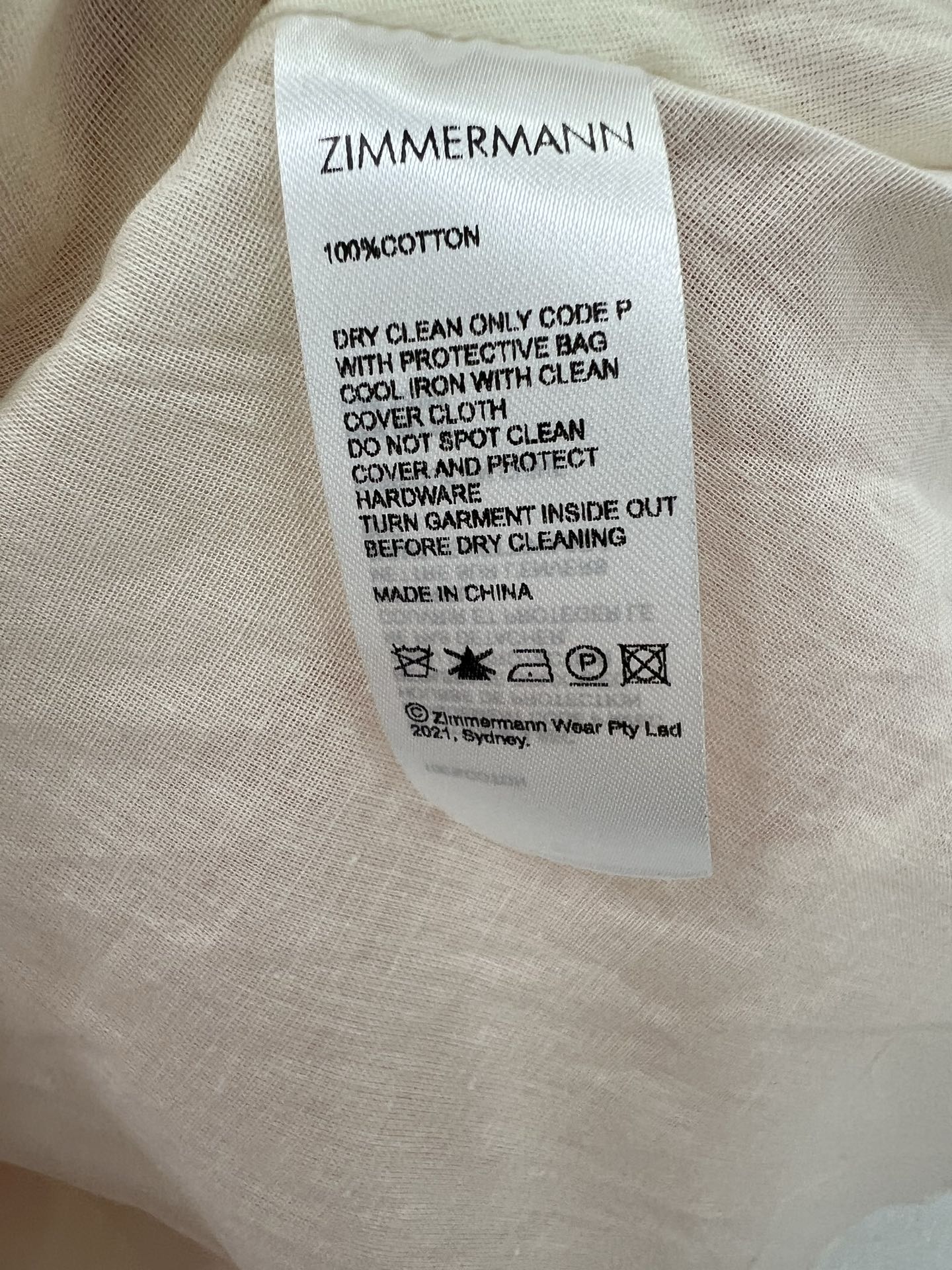 🔥🔥Zimmerman*兹/默曼 25新款连衣裙 V领蓬蓬泡泡袖公主袖设计 搭配定制腰带 腰部鱼骨撑 更