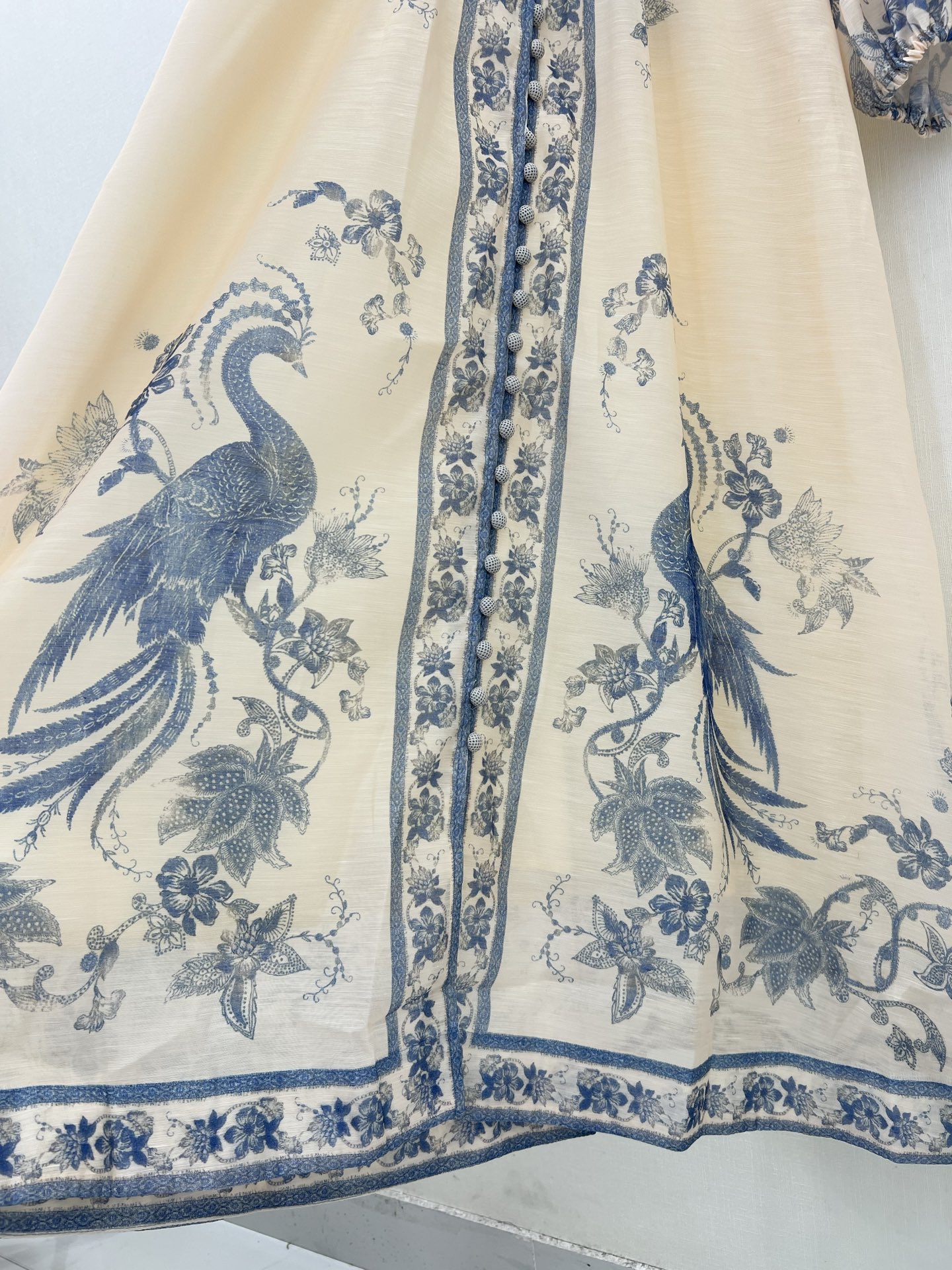 🔥🔥Zimmerman*兹/默曼 25新款连衣裙 V领蓬蓬泡泡袖公主袖设计 搭配定制腰带 腰部收腰设计 