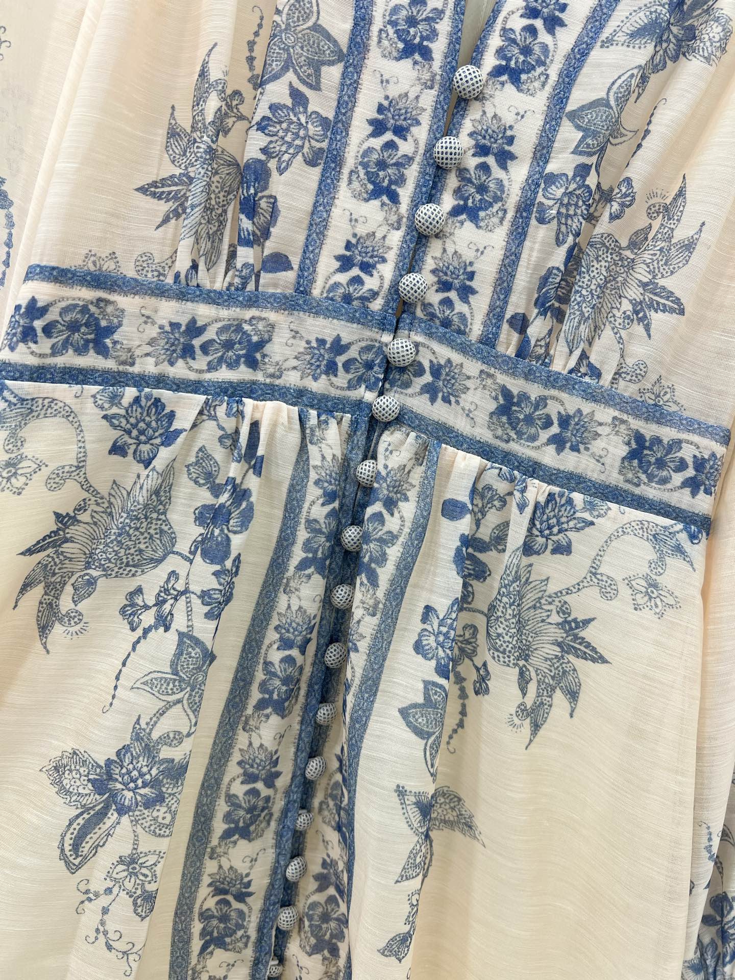 🔥🔥Zimmerman*兹/默曼 25新款连衣裙 V领蓬蓬泡泡袖公主袖设计 搭配定制腰带 腰部收腰设计 