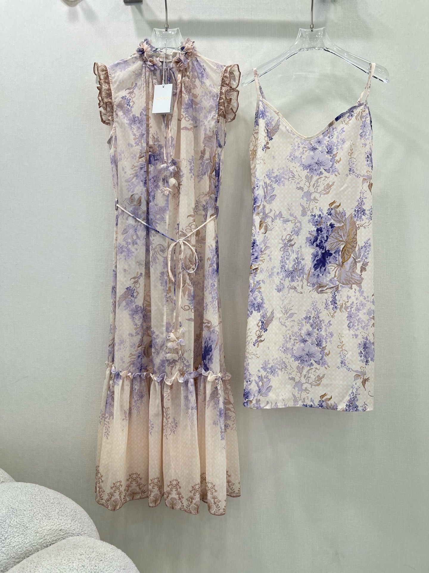 New Zimmerman Digital Print Flower Design Dress: High Fashion, Gentle, Soft Tune - 图片 2