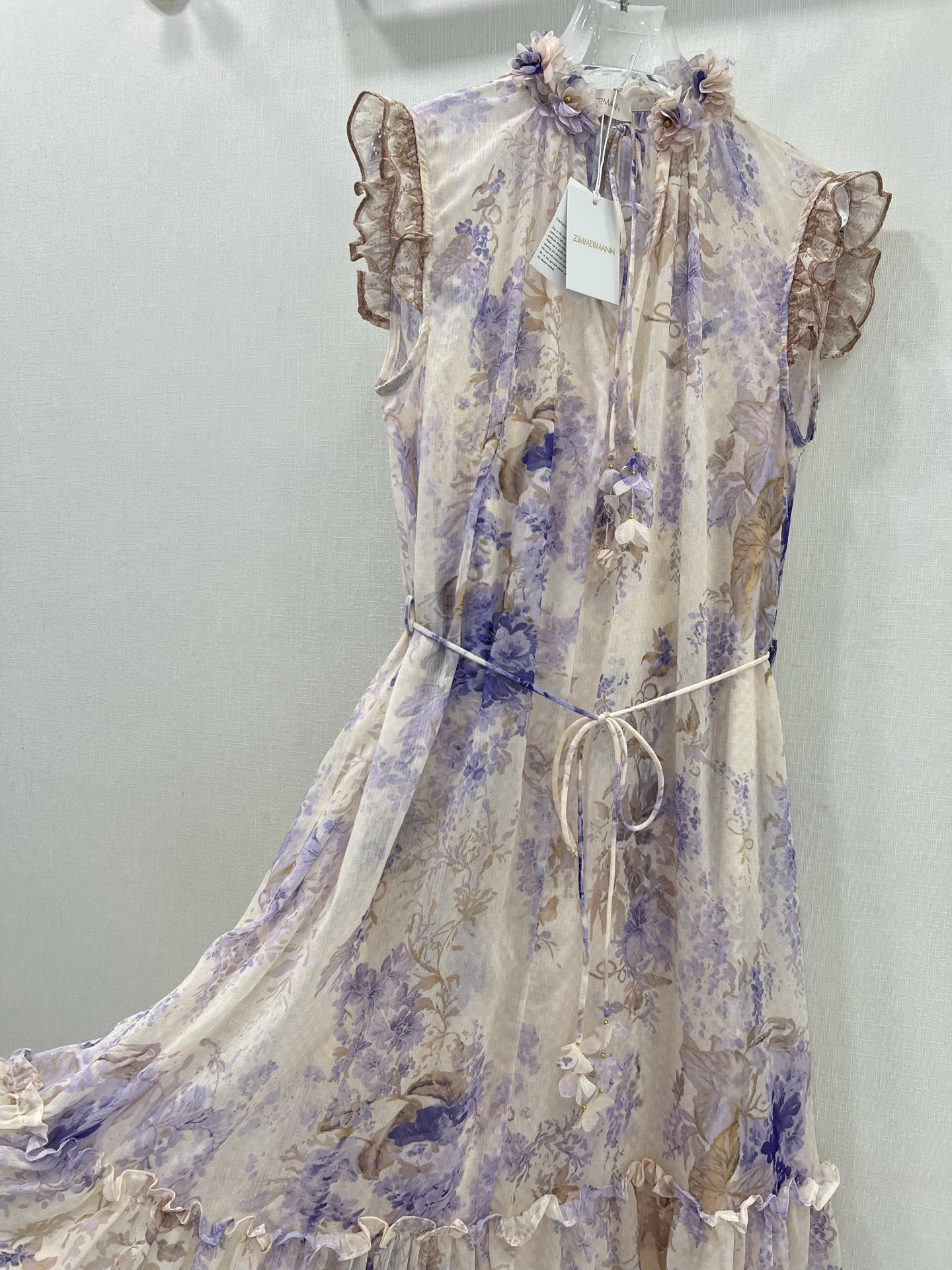 New Zimmerman Digital Print Flower Design Dress: High Fashion, Gentle, Soft Tune - 图片 5