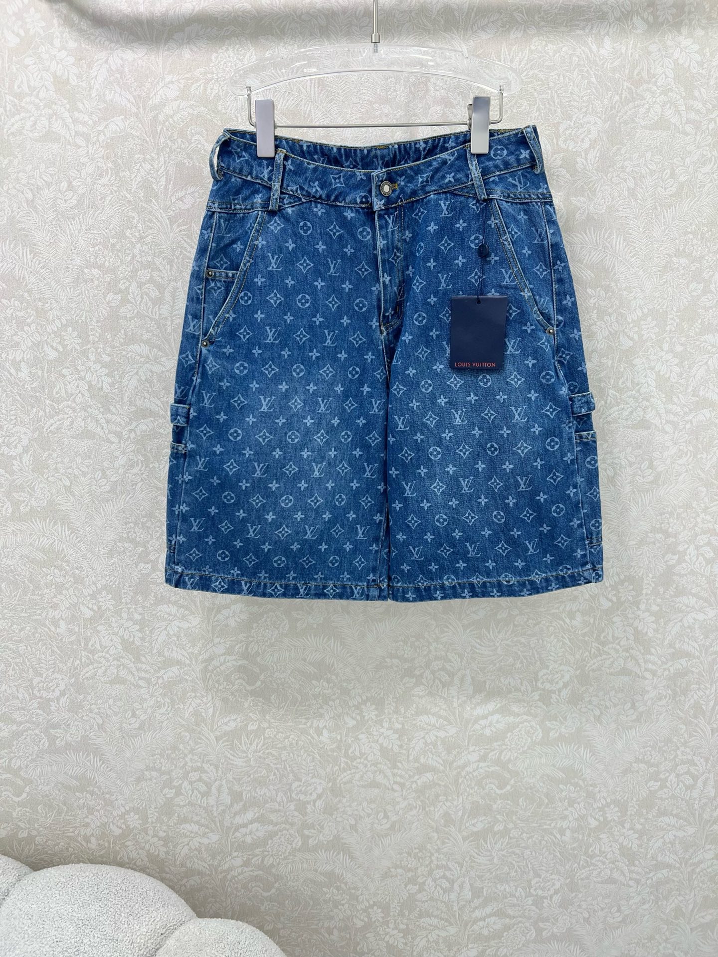 Louis Vuitton Monogram Denim Set: Vest, Jacket, Skirt & Shorts 2 i1749132438292 6665 0 0