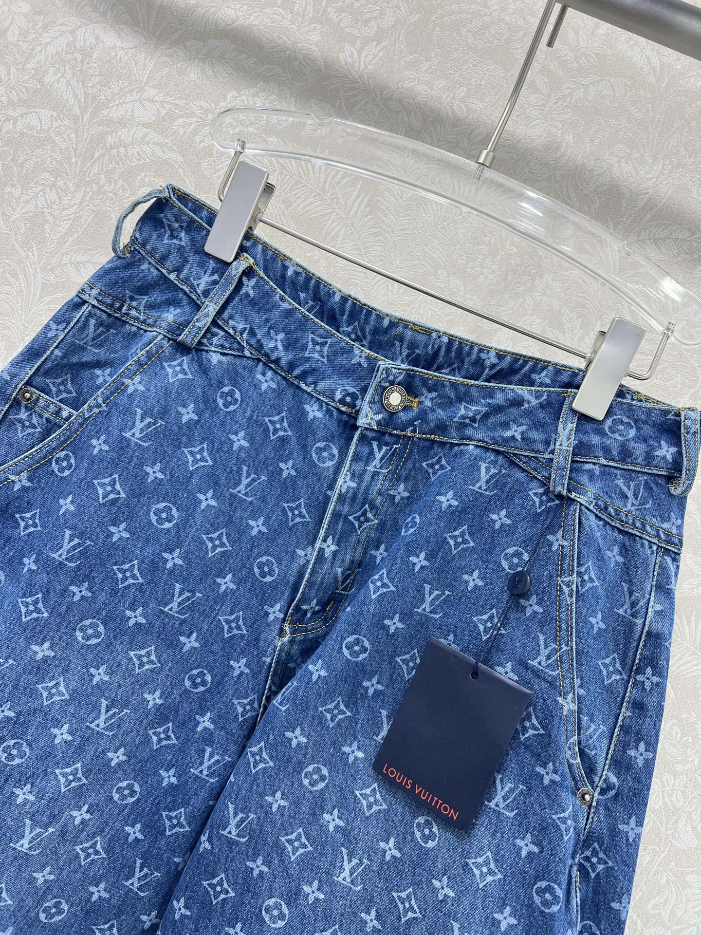 Louis Vuitton Monogram Denim Set: Vest, Jacket, Skirt & Shorts 4 i1749132438668 2414 0 3