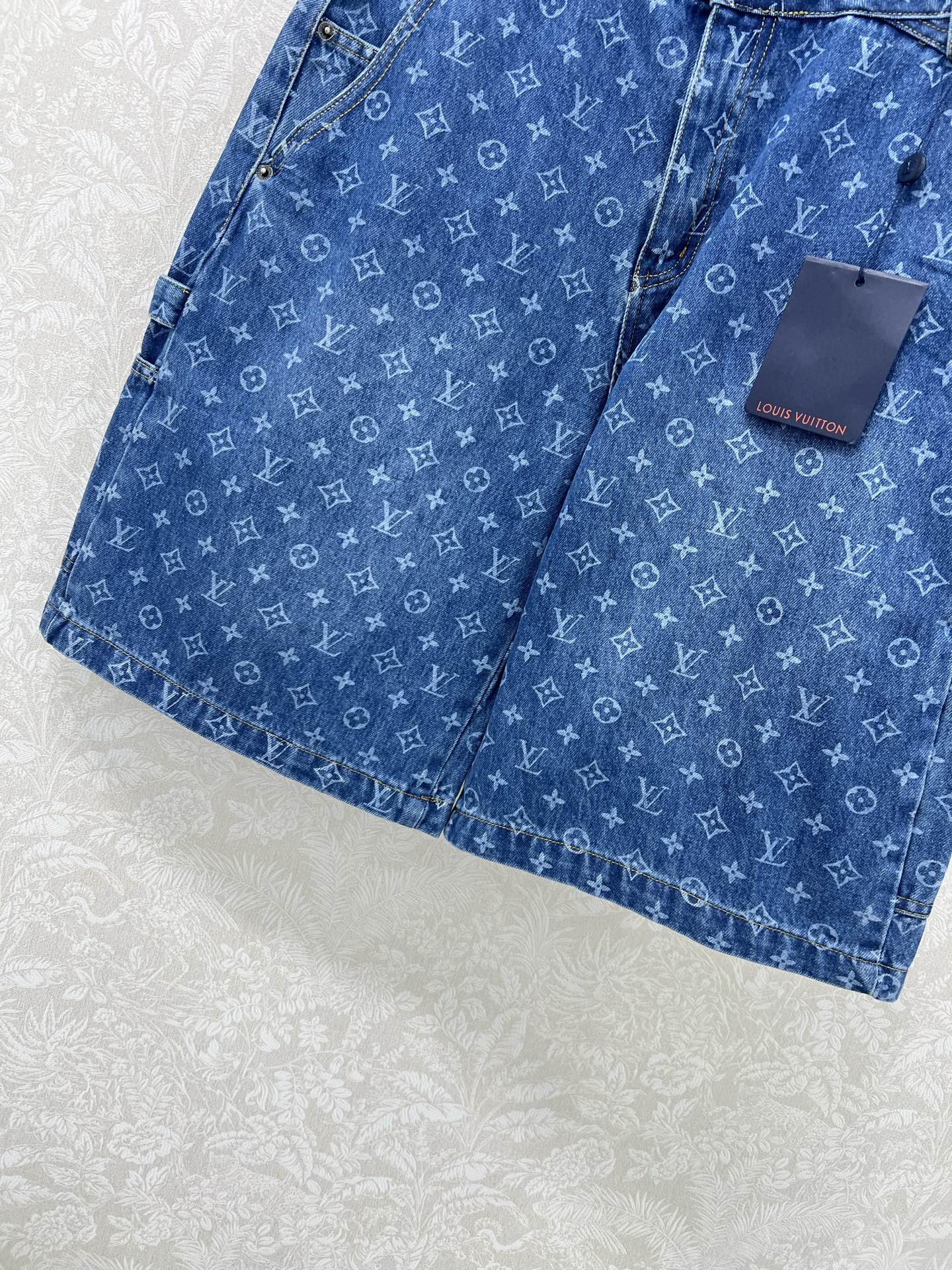 Louis Vuitton Monogram Denim Set: Vest, Jacket, Skirt & Shorts 6 i1749132438714 1240 0 5