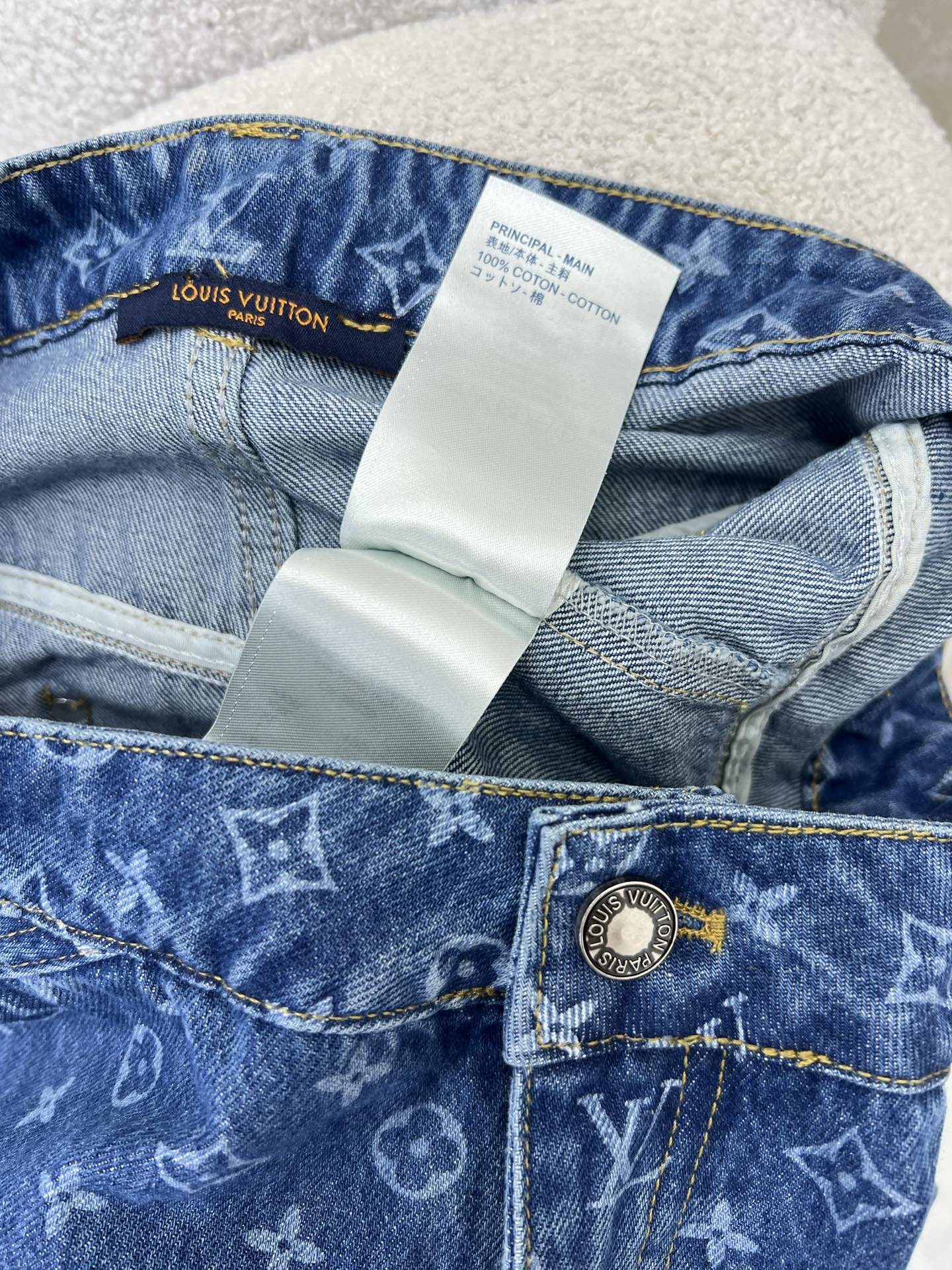 Louis Vuitton Monogram Denim Set: Vest, Jacket, Skirt & Shorts 8 i1749132440300 9675 0 7