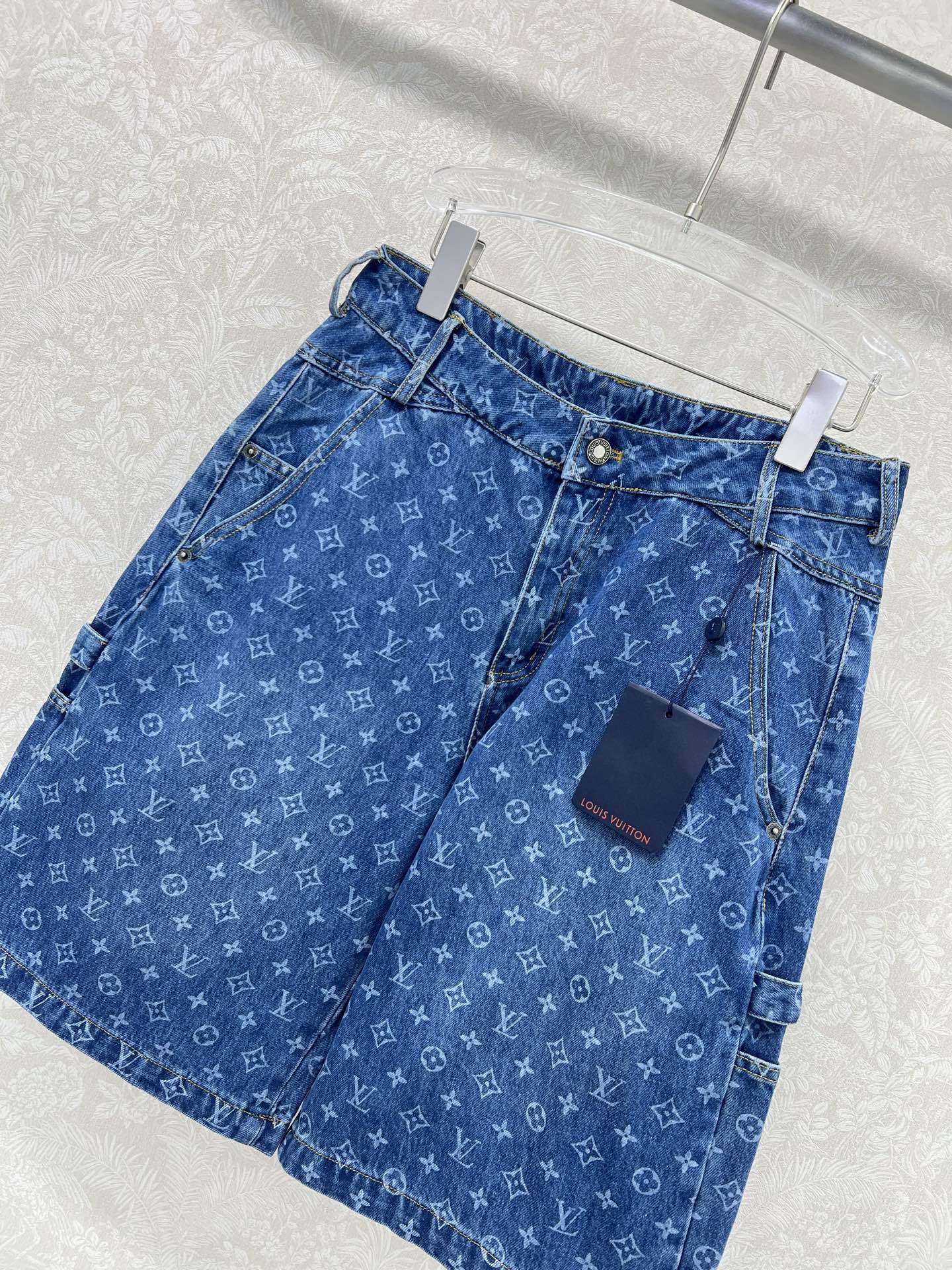 Louis Vuitton Monogram Denim Set: Vest, Jacket, Skirt & Shorts 5 i1749132440369 1233 0 4