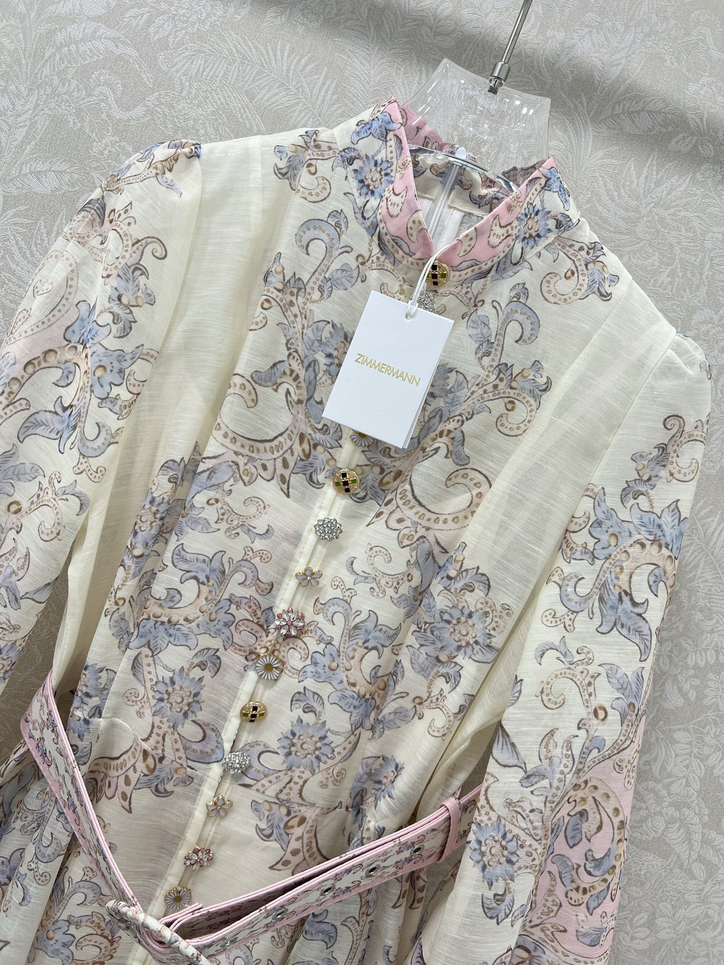 🔥🔥Zimmerman*兹/默曼 25新款百花渐变系列 同步上新啦~短款‼️连衣裙 小立领和灯笼袖设计 