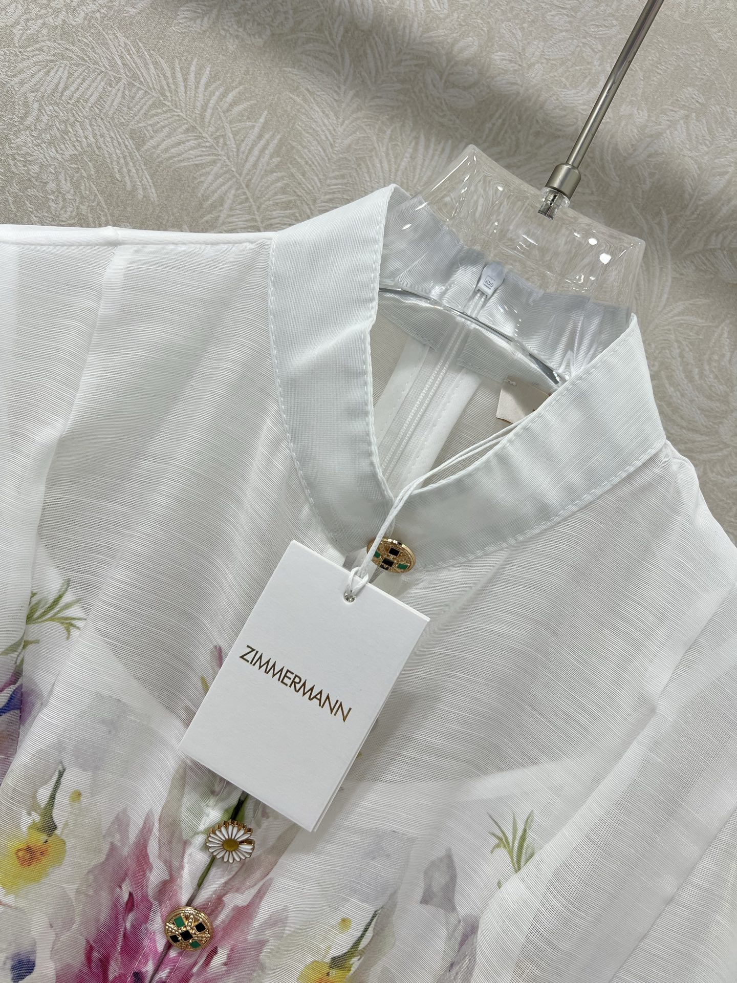 🔥🔥Zimmerman*兹/默曼 25新款百花系列 同步上新啦~长款‼️连衣裙 小立领和灯笼袖设计 前襟