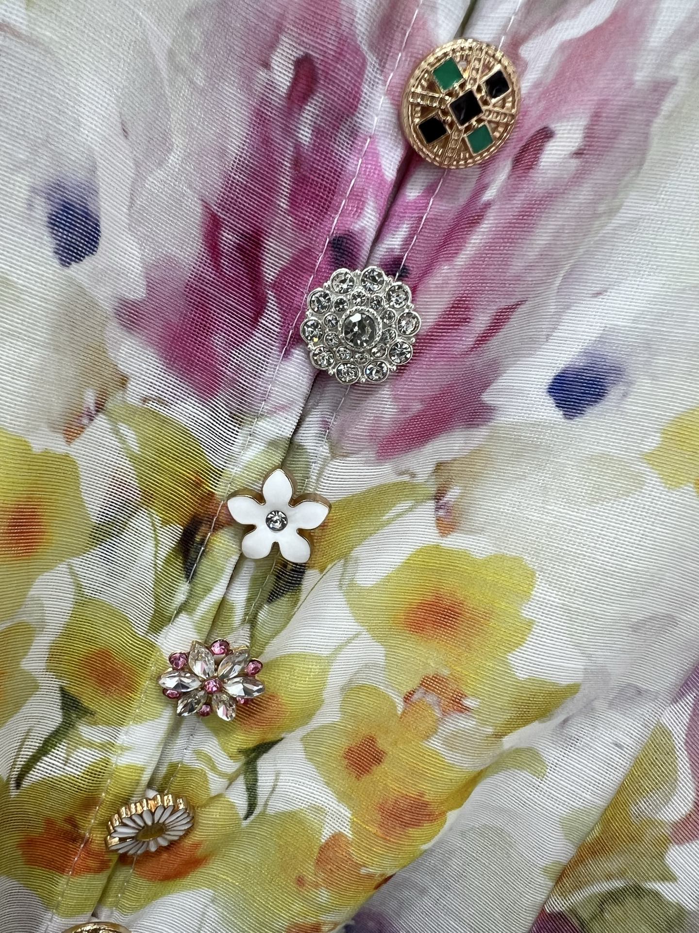 🔥🔥Zimmerman*兹/默曼 25新款百花系列 同步上新啦~短款‼️连衣裙 小立领和灯笼袖设计 前襟