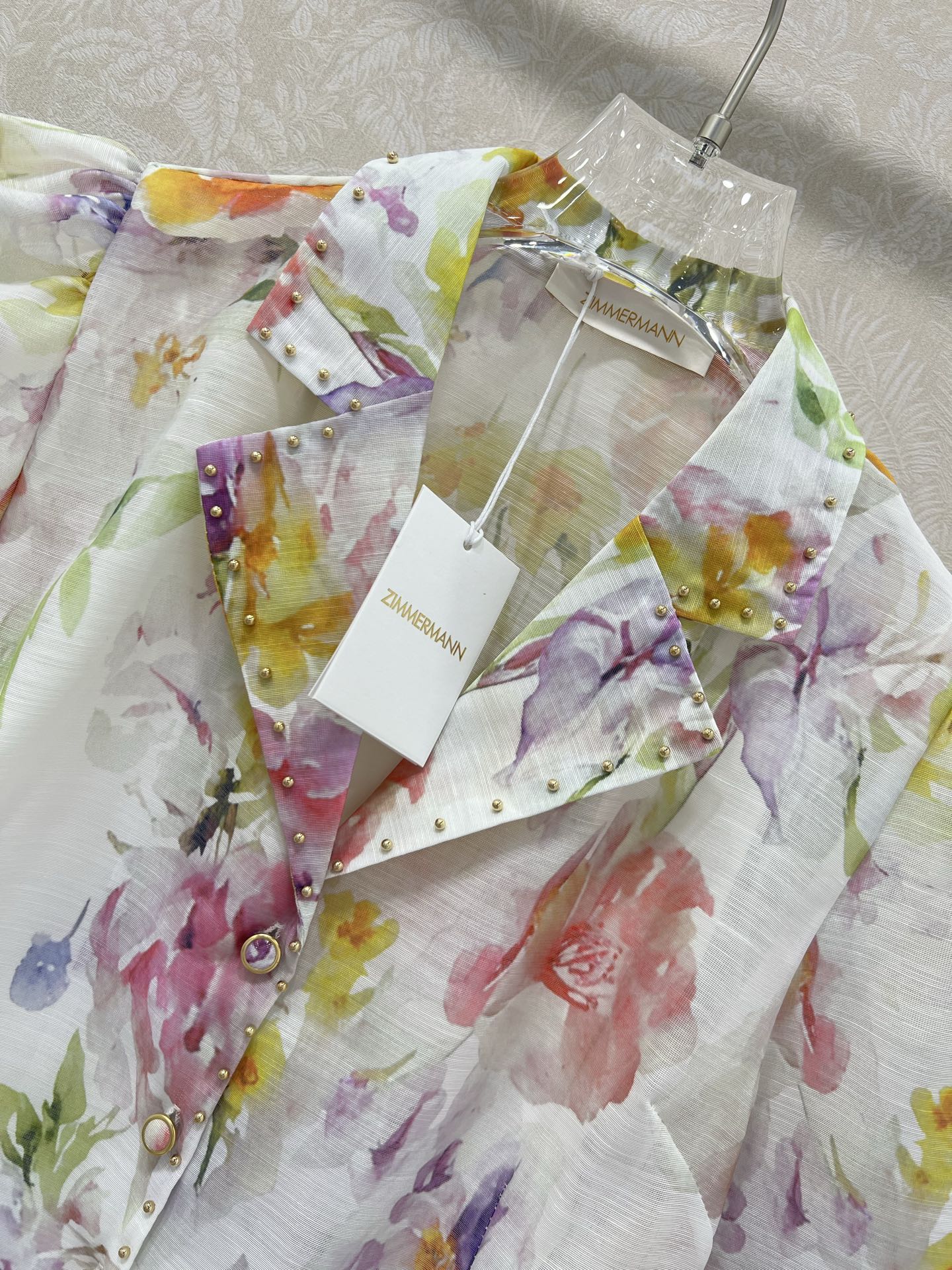 🔥🔥Zimmerman*兹/默曼 25新款百花系列 同步上新啦~套装整套出售 翻领短袖上衣➕短裙的组合 