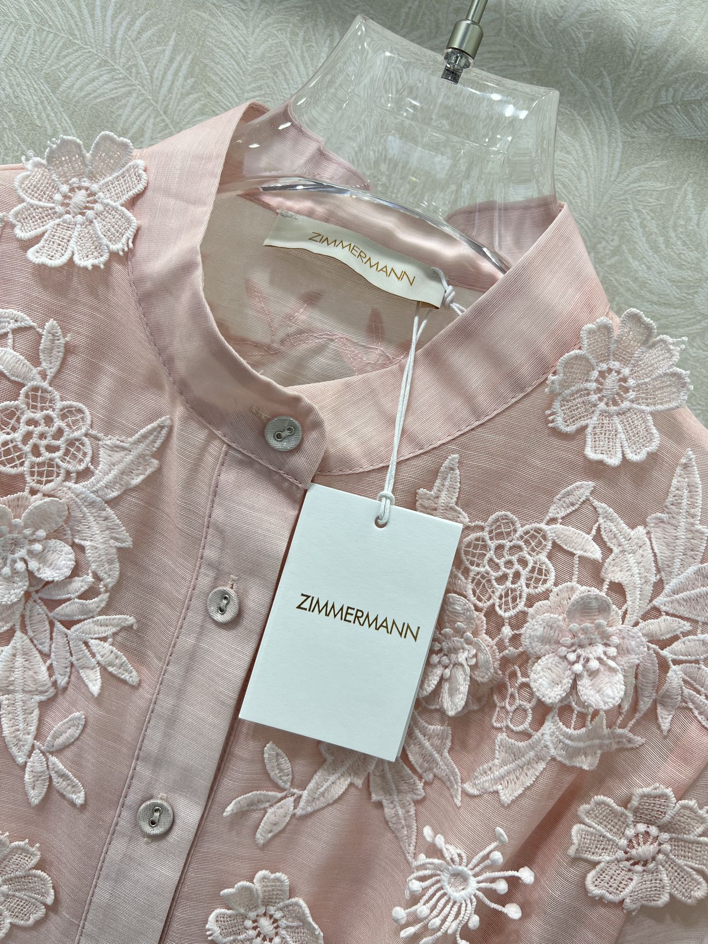 🔥🔥Zimmerman*兹/默曼 25新款百花系列 长款连衣裙 超美腻的连衣裙来袭 整件粉绿色调 小立领