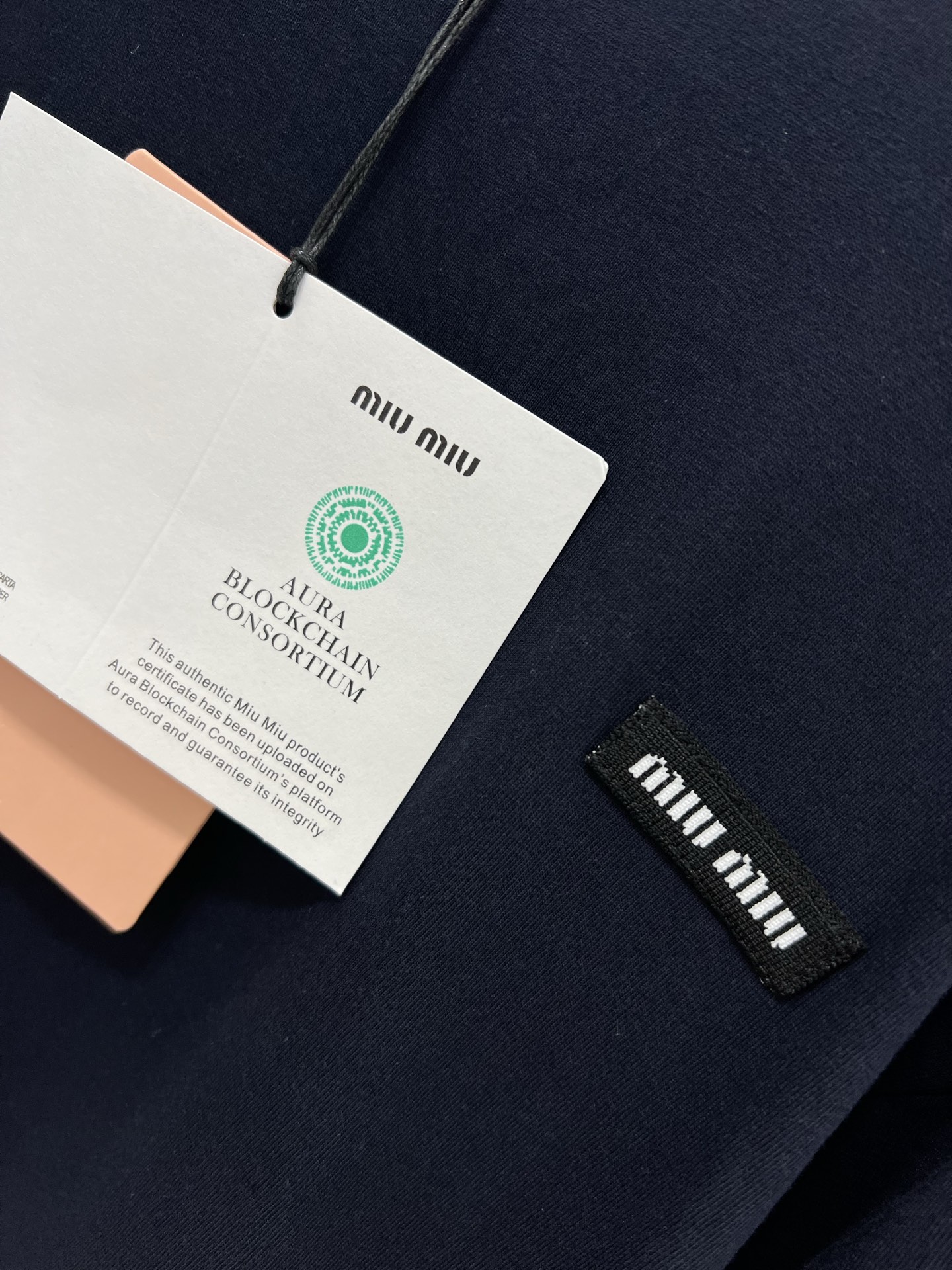 🔥🔥miumi*25新款圆领假两件长袖T恤 高级老钱风配色袖子拼接条纹袖口 少女知识分子时髦风穿搭！老钱