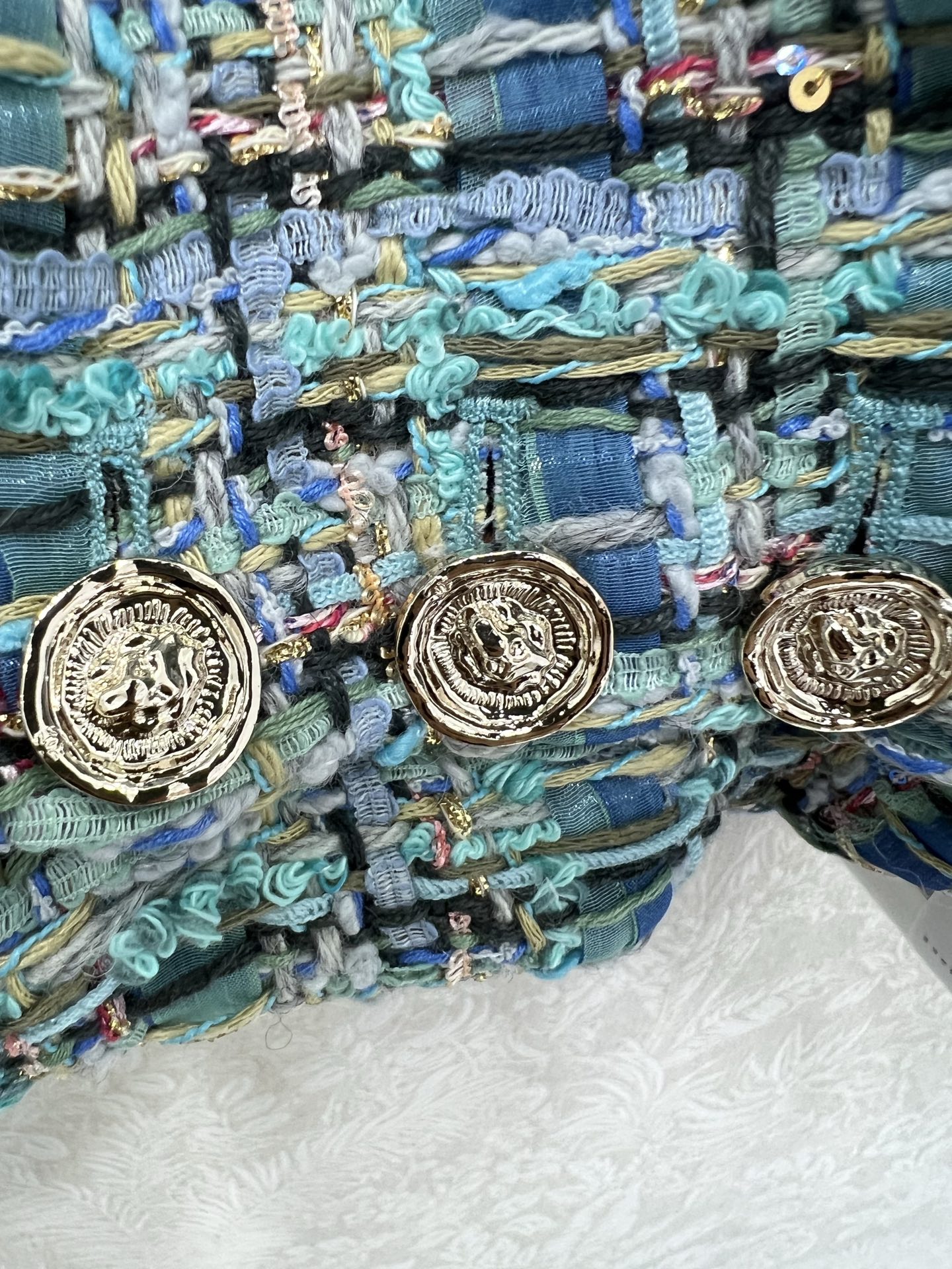 🔥🔥Chan*l粗纺捆边洋装外套 手工坊系列外套 采用原版定制粗花呢面料，手工包边工艺，内里100%真丝