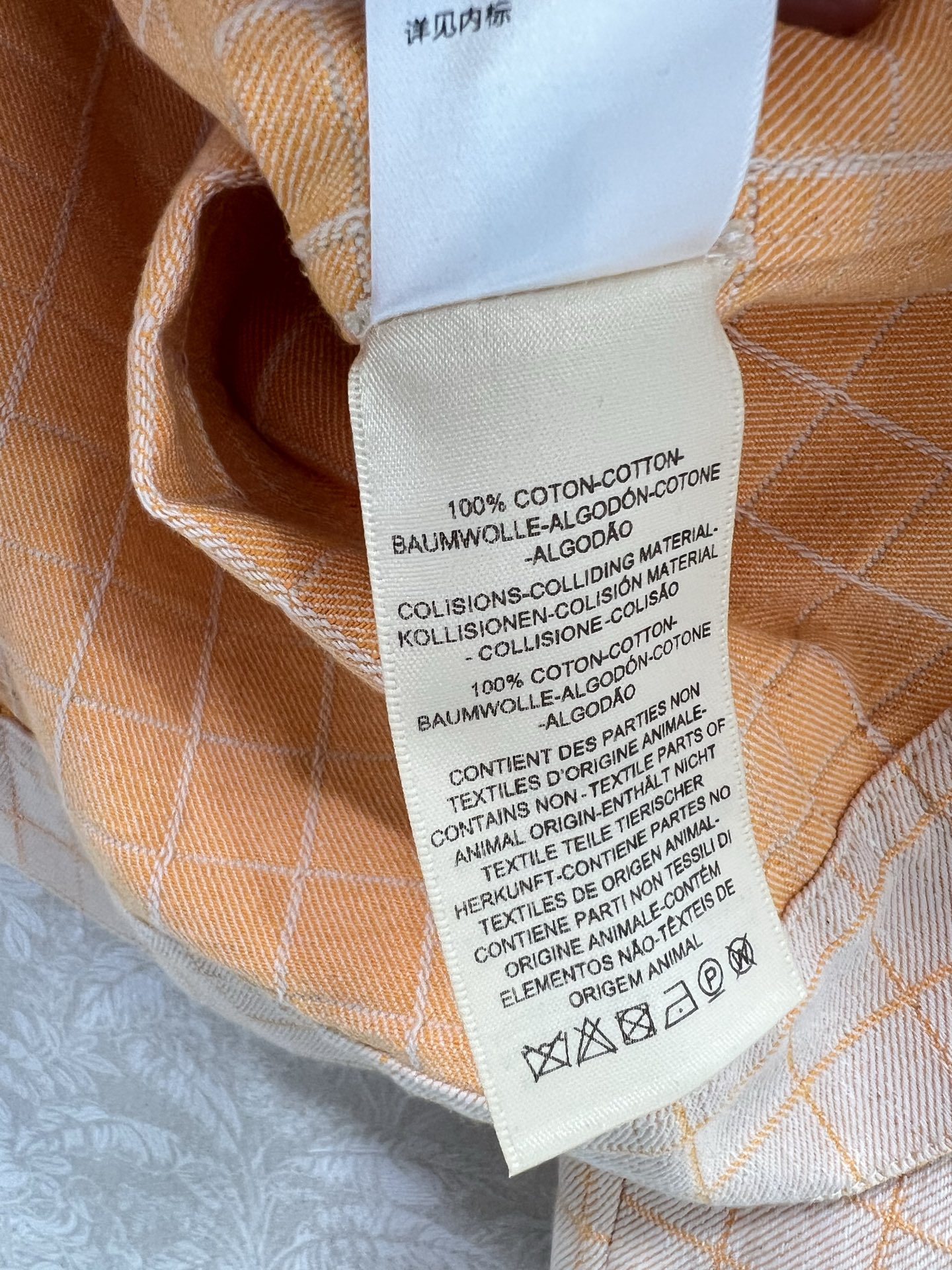 🔥🔥Herme*25橘粉色定位格纹翻领牛仔夹克外套 定制YB斜纹棉牛仔材质 质感高级 穿搭有型 正肩翻领