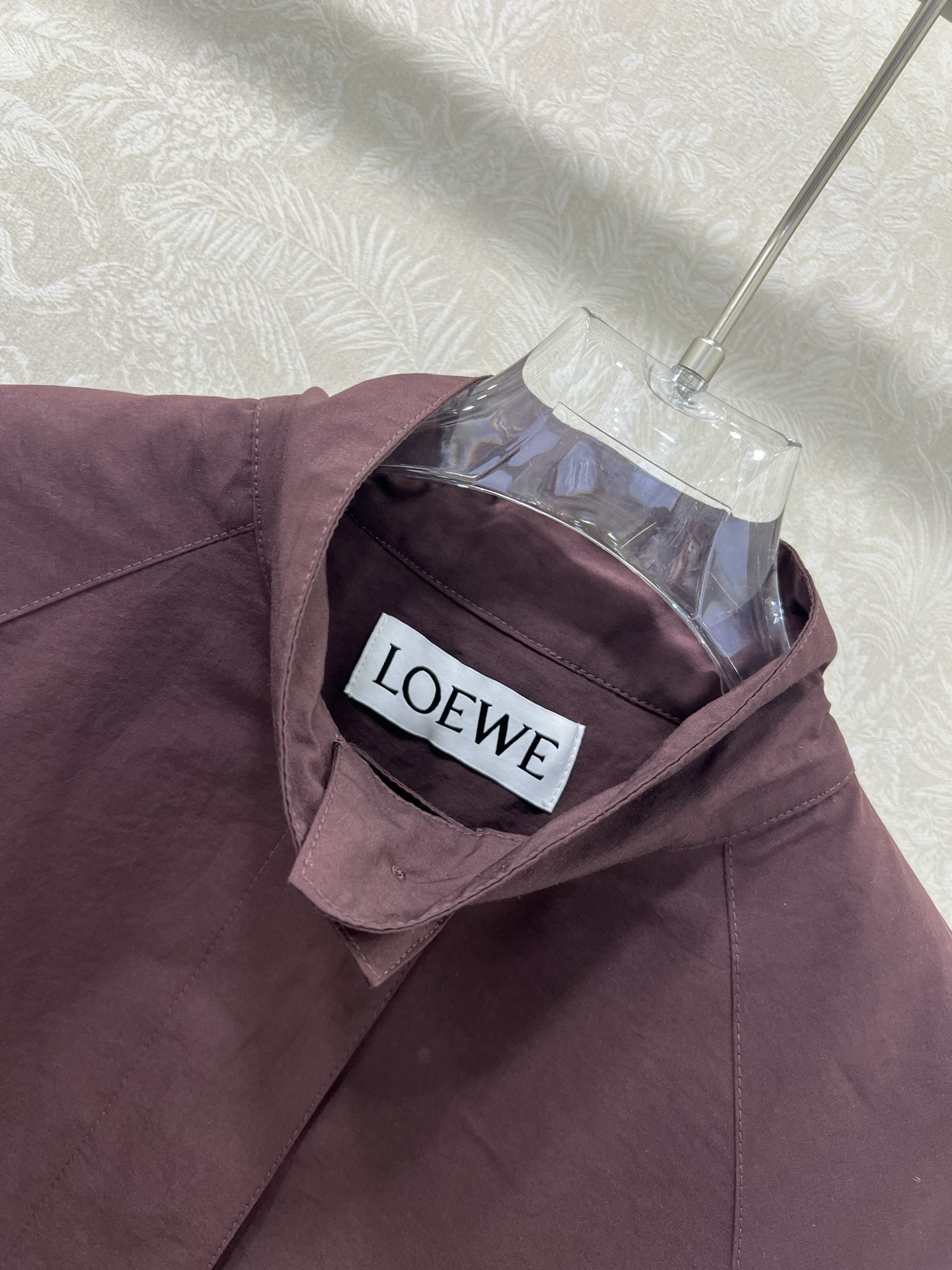 🔥🔥 Loew* 25早秋新款 勃艮第红立领短款风衣外套 立领拉链夹克超有型！下摆腰带收身显瘦绝绝子 定