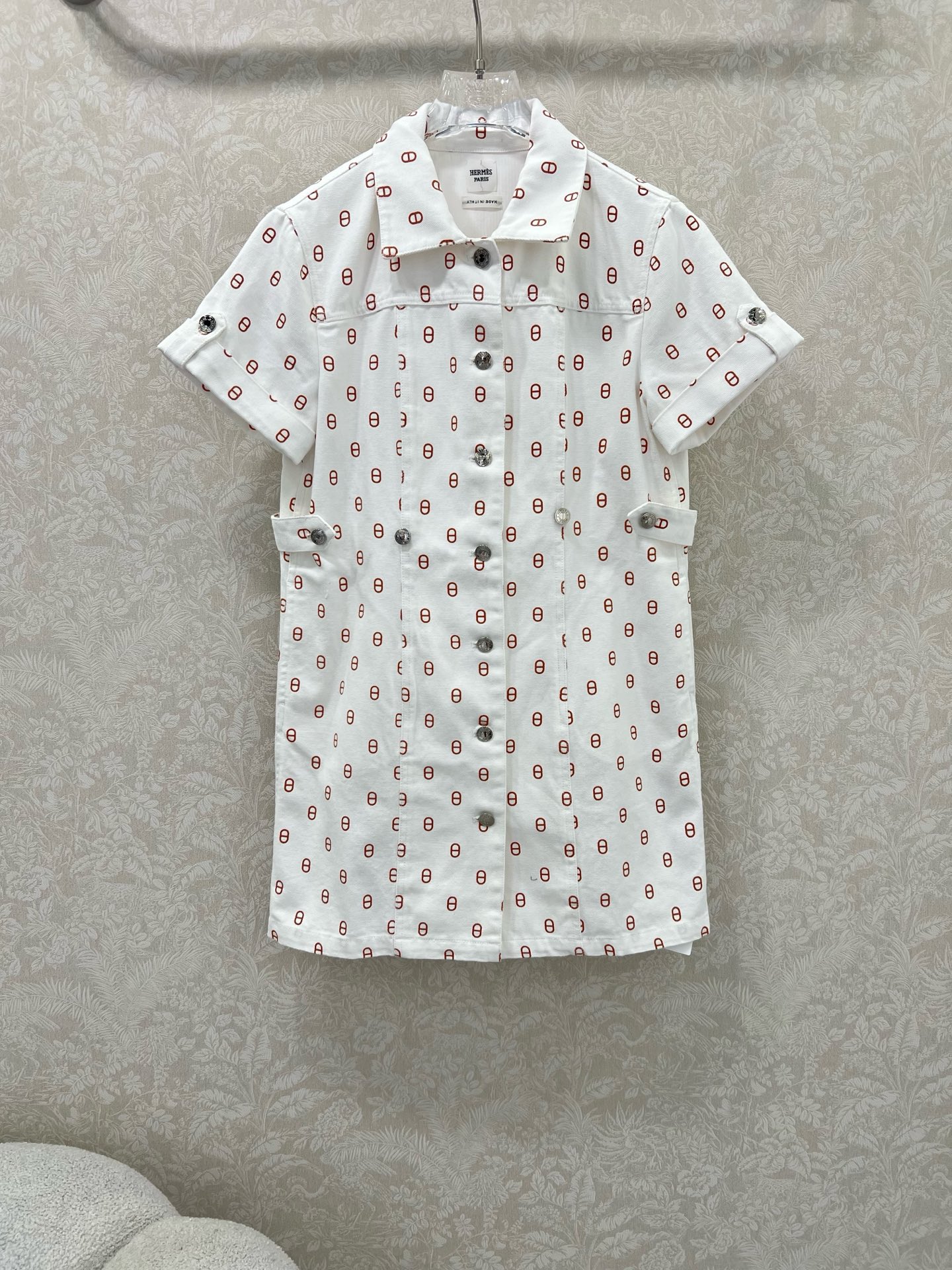 🔥🔥Herme*25新款经典猪鼻子🐽印花牛仔连衣裙  全新高版本出货啦 定制YB斜纹全棉牛仔材质 酵素水