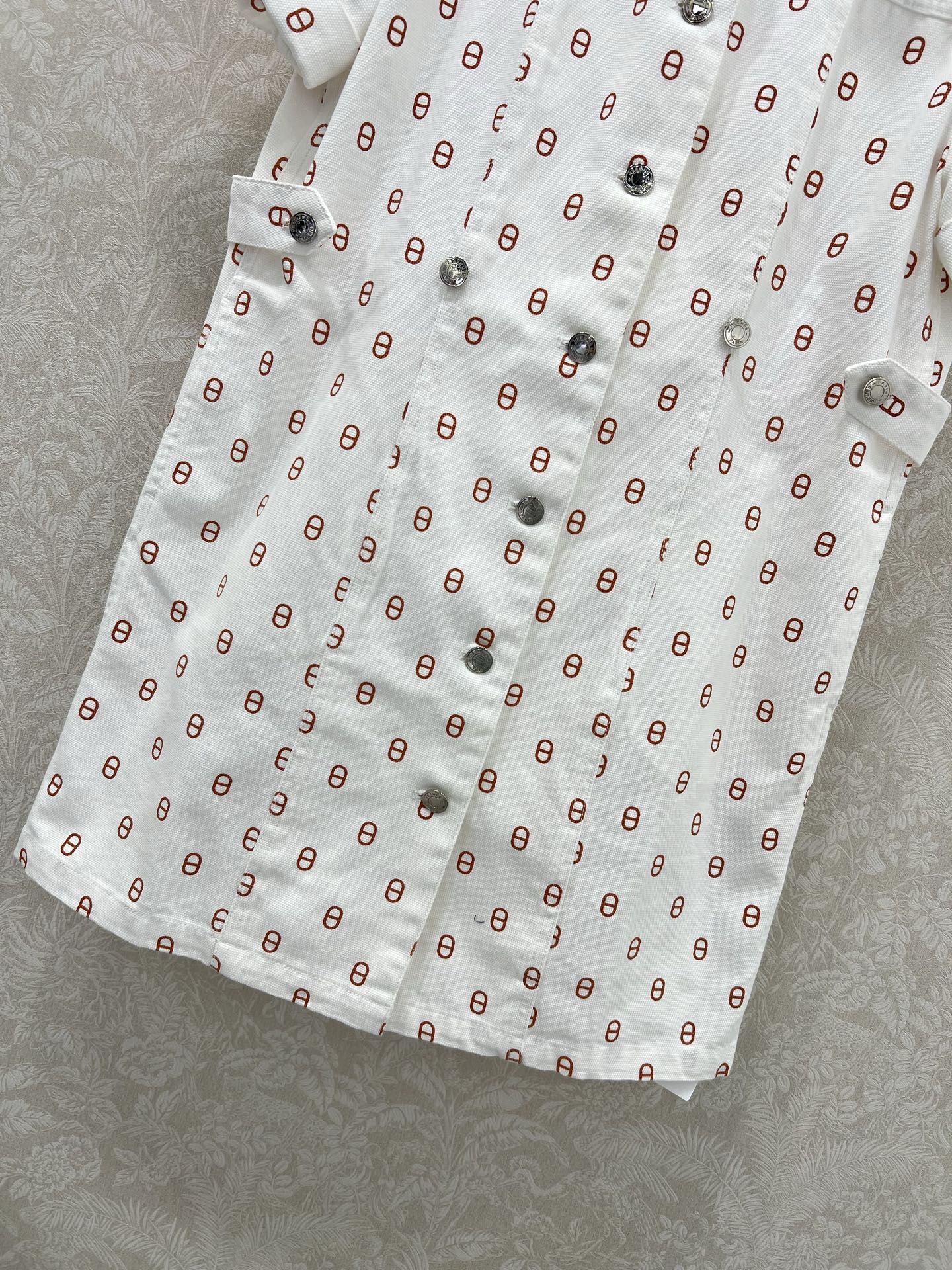 🔥🔥Herme*25新款经典猪鼻子🐽印花牛仔连衣裙  全新高版本出货啦 定制YB斜纹全棉牛仔材质 酵素水