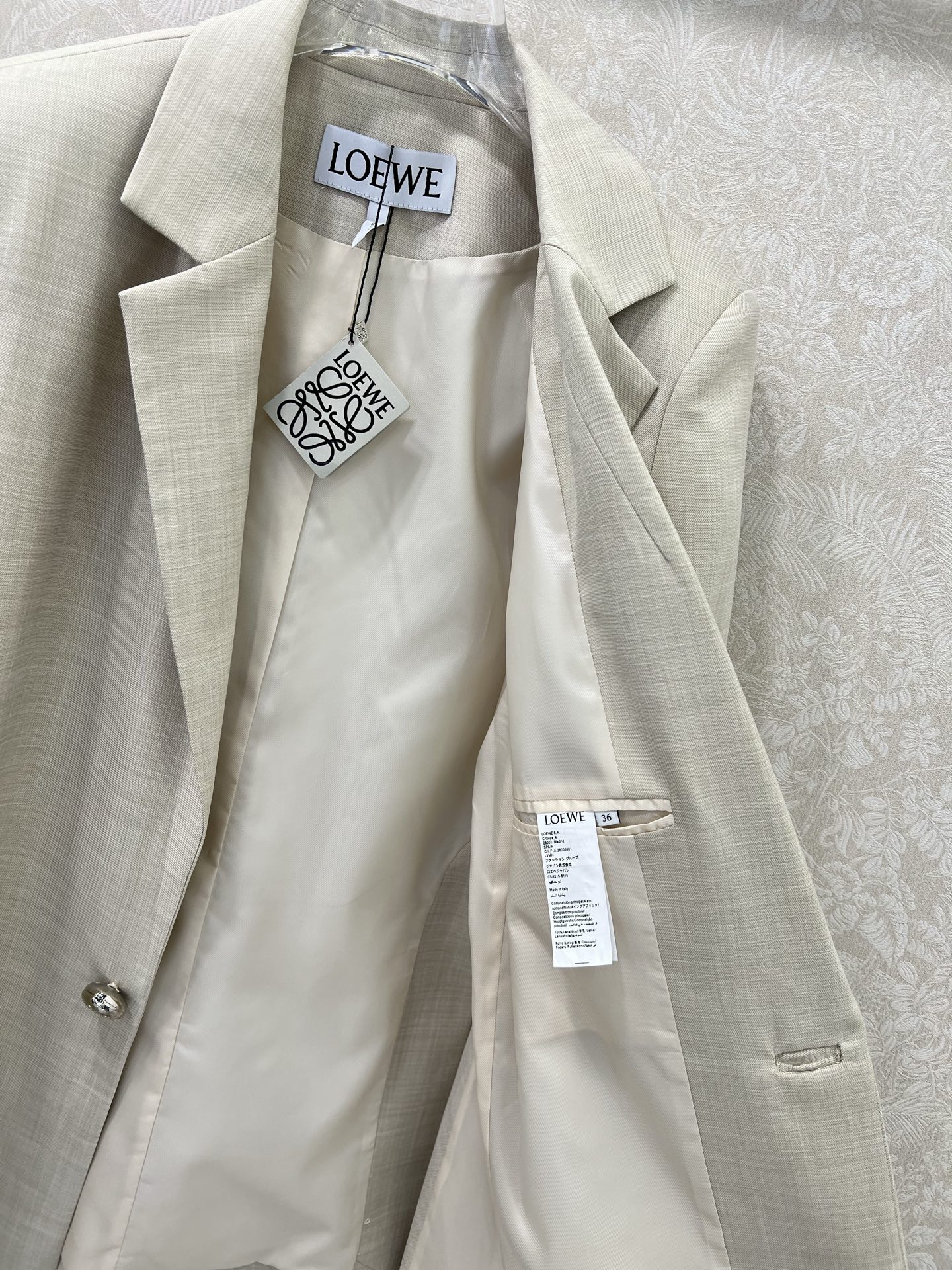 🔥🔥Loew* 25新款大地春光色系的西装+不对称阔腿裤 独家yb开发高版出品！羊毛成分‼️分开出售 直