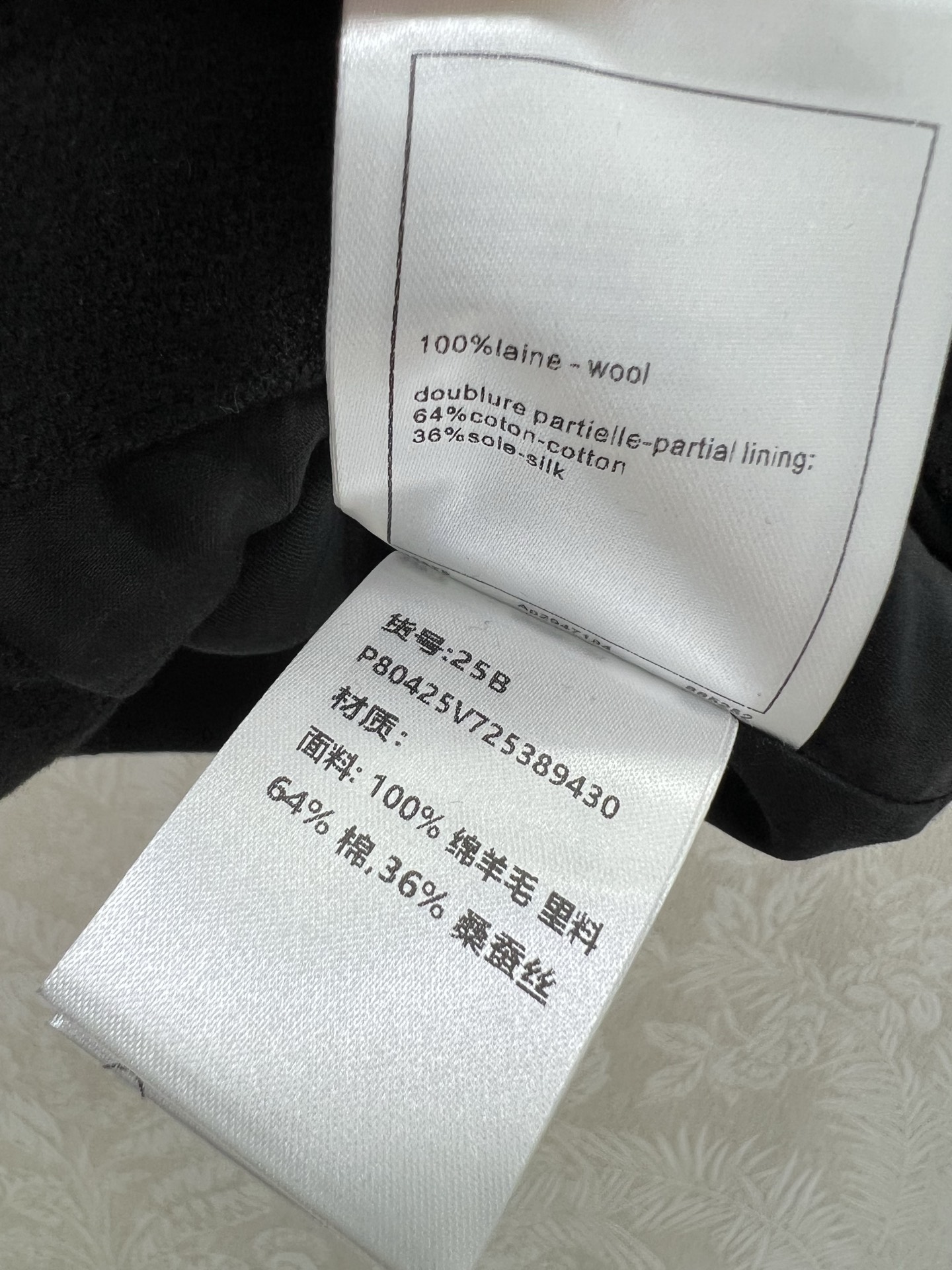 🔥🔥Chan*l25珍珠蝴蝶结吊带背心 定制YB进口百分百精仿羊毛材质 质感高级 穿搭有型 通体素黑耐看
