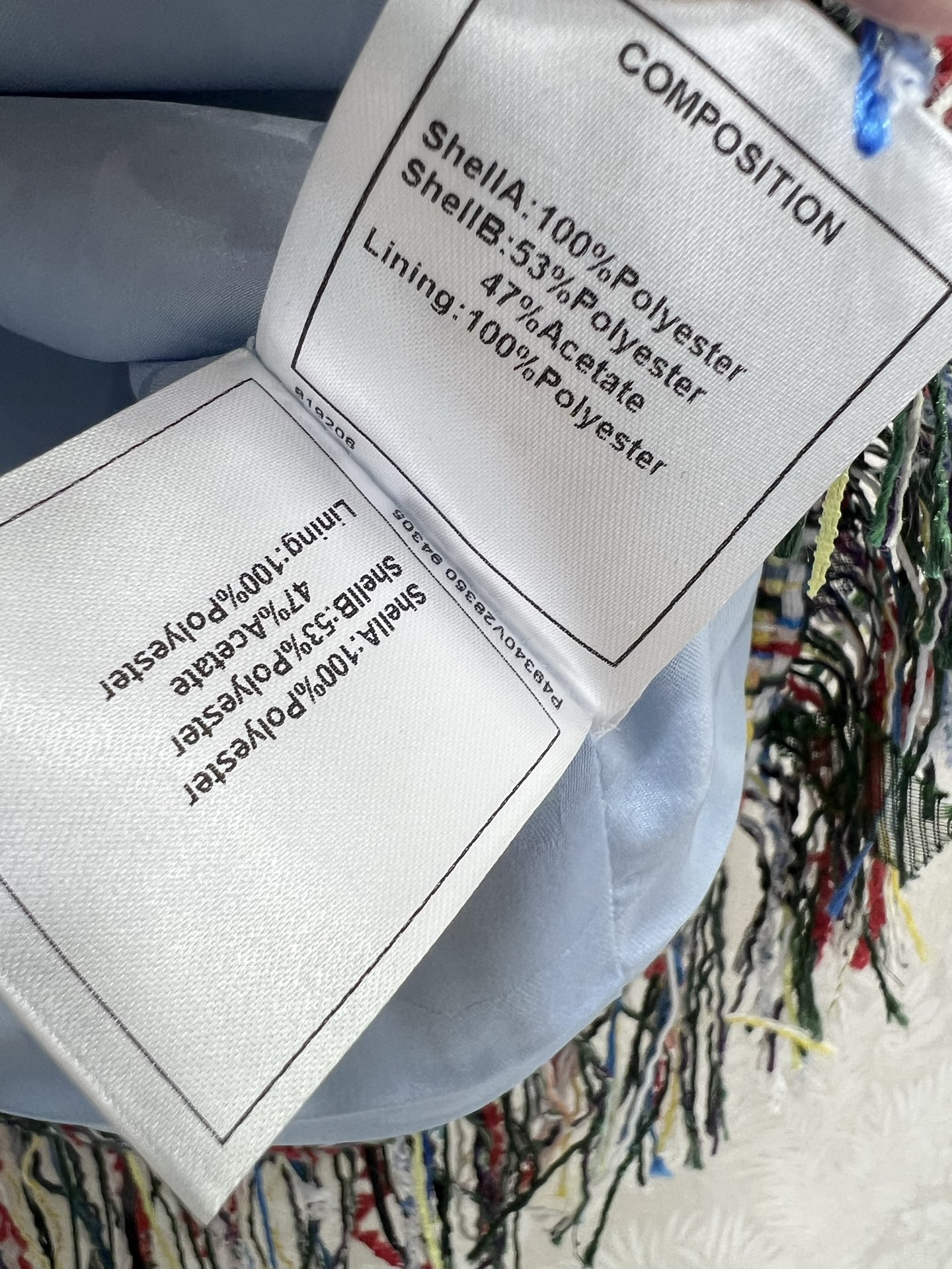 🔥🔥chan*l 25新款瀑布系列彩呢流苏短袖马甲外套  手工坊系列同步上新啦 珍妮同款高级手工坊小香风