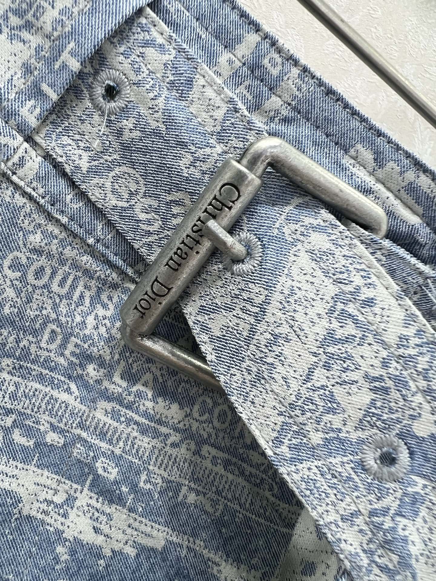 🔥🔥DIO*25新款提花大摆半裙 定制单排扣腰头隐藏腰带腰带设计 粉色🩷款通体满印丛林动物图案  蓝色🩵