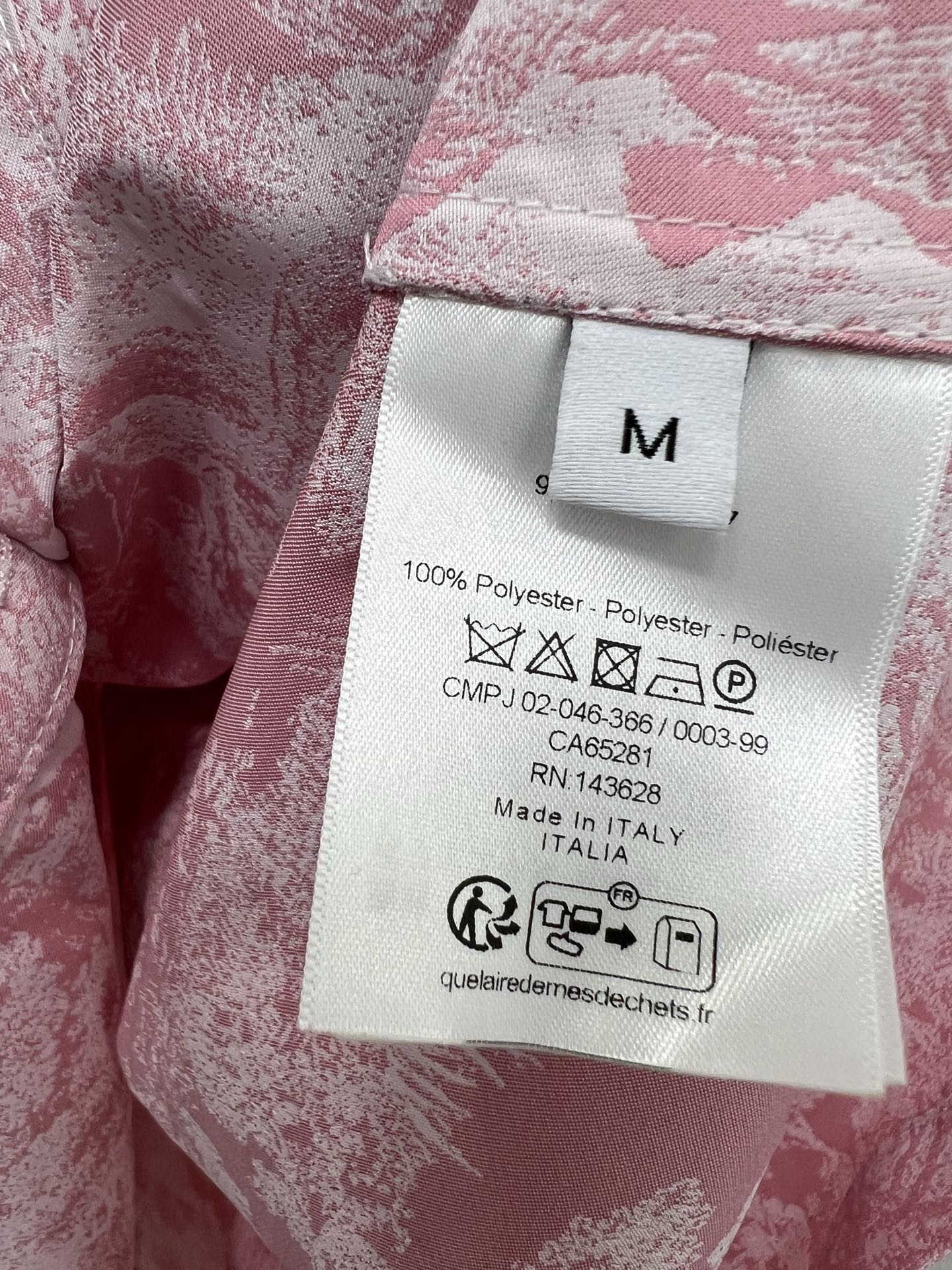 🔥🔥DIO*25新款提花翻领短袖连衣裙  隐藏单排扣设计 定制logo腰带头 裙身小蜜蜂刺绣  粉色🩷款