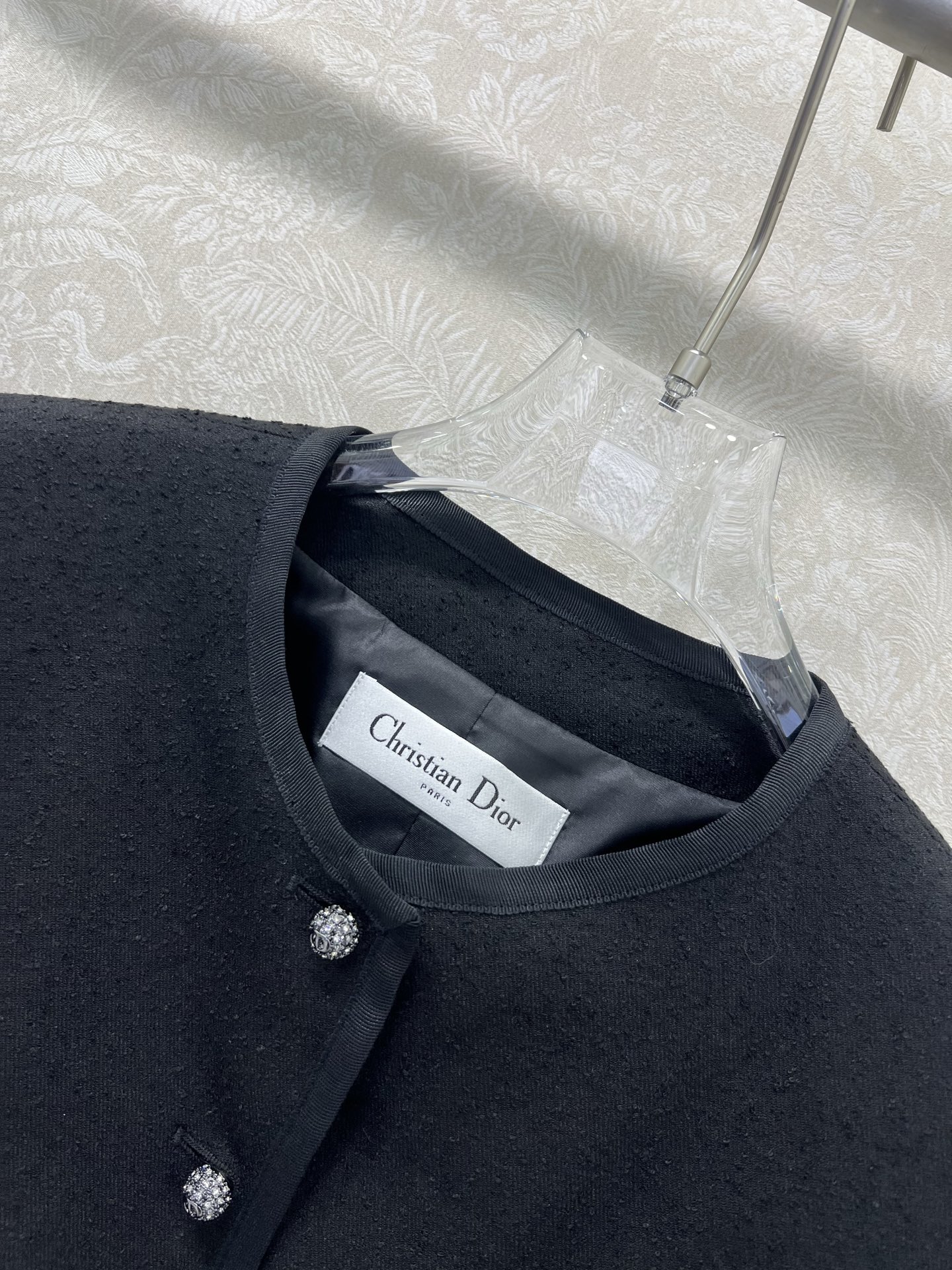 🔥🔥Dio*25新款圆领洋装外套  定制YB进口粗纺毛呢材质  高级品相  正肩垫肩版型设计贴合身形  