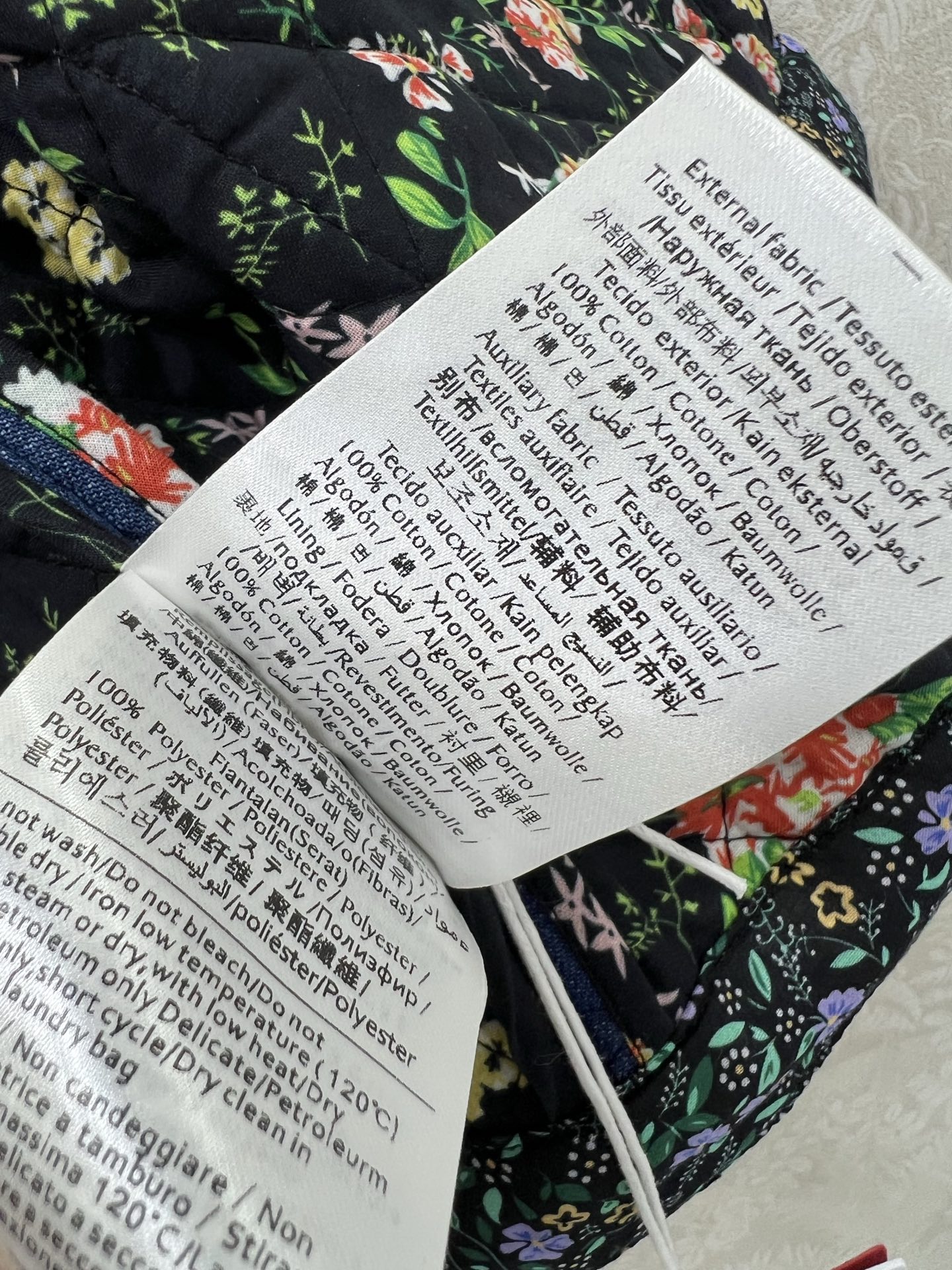 🔥🔥Valentin*25新款九分袖牛仔夹棉棉衣外套 别具一格的撞色设计 整体牛仔拼接印花领口袖口 定制