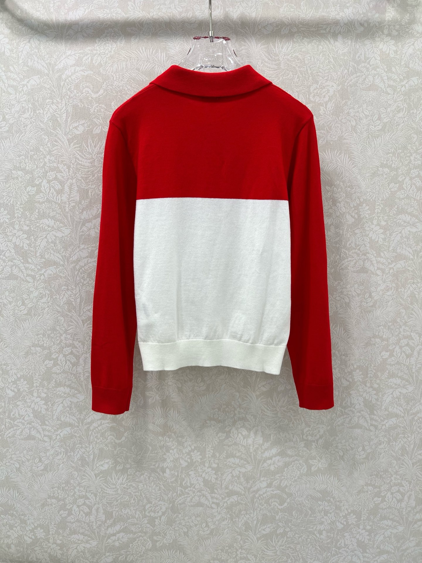 🔥🔥Miumi*25新款撞色翻领半拉链针织套头衫 胸前logo刺绣设计 定制五金 独家高版出品 真的很难