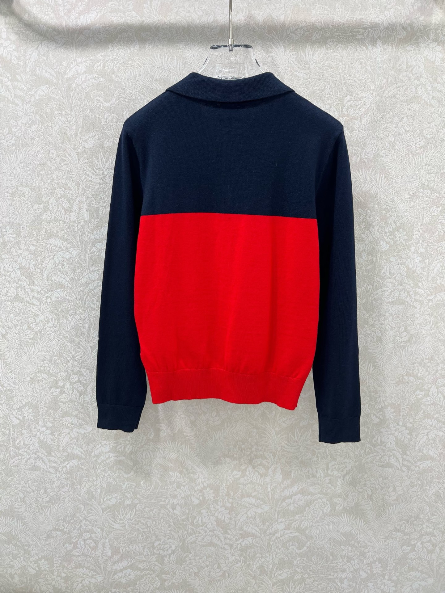 🔥🔥Miumi*25新款撞色翻领半拉链针织套头衫 胸前logo刺绣设计 定制五金 独家高版出品 真的很难