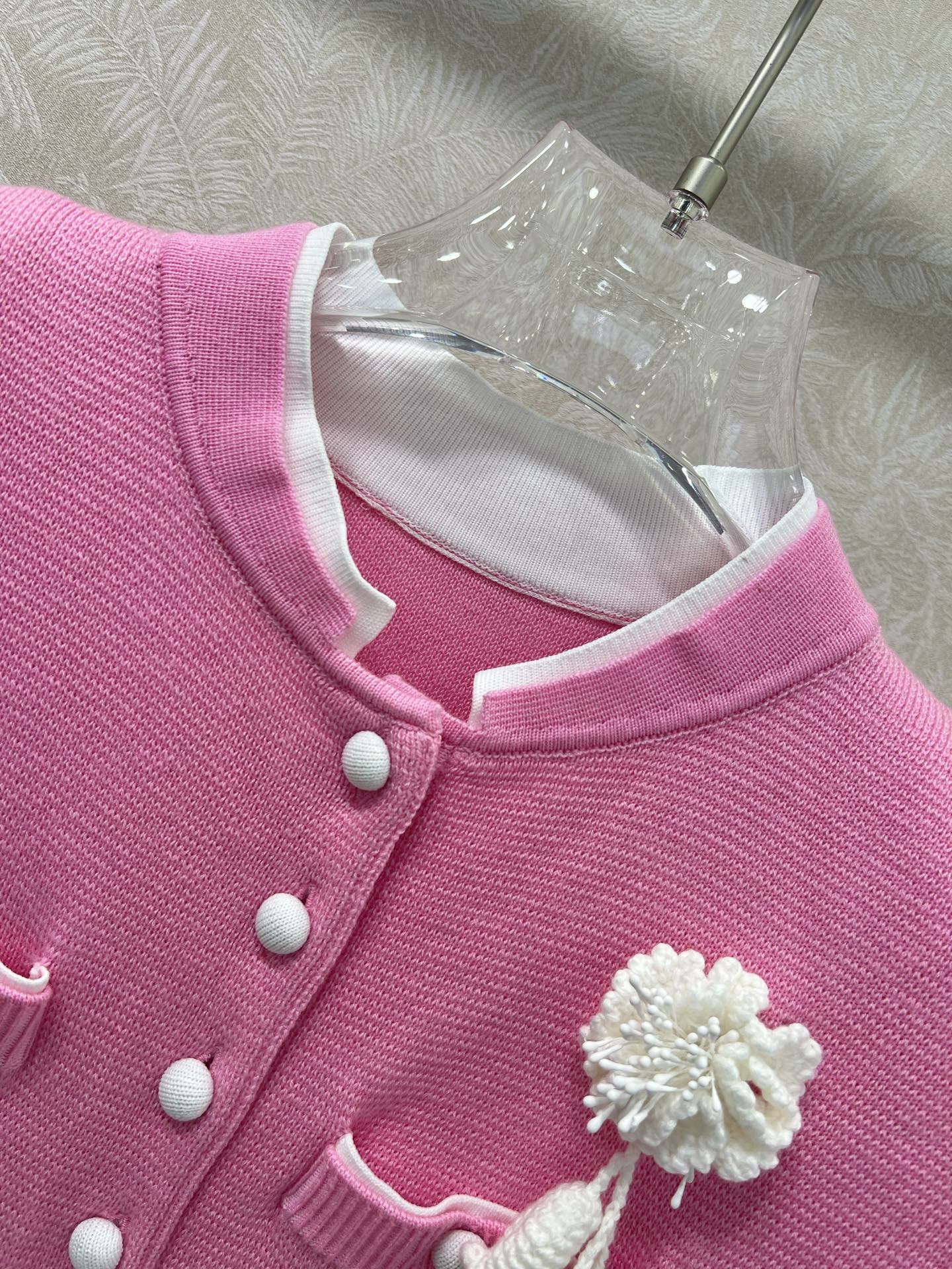 🔥🔥self-portrait 25新款粉红色短袖羊毛混纺针织连衣裙 超美腻的粉色🩷绝绝子！！完美复刻质