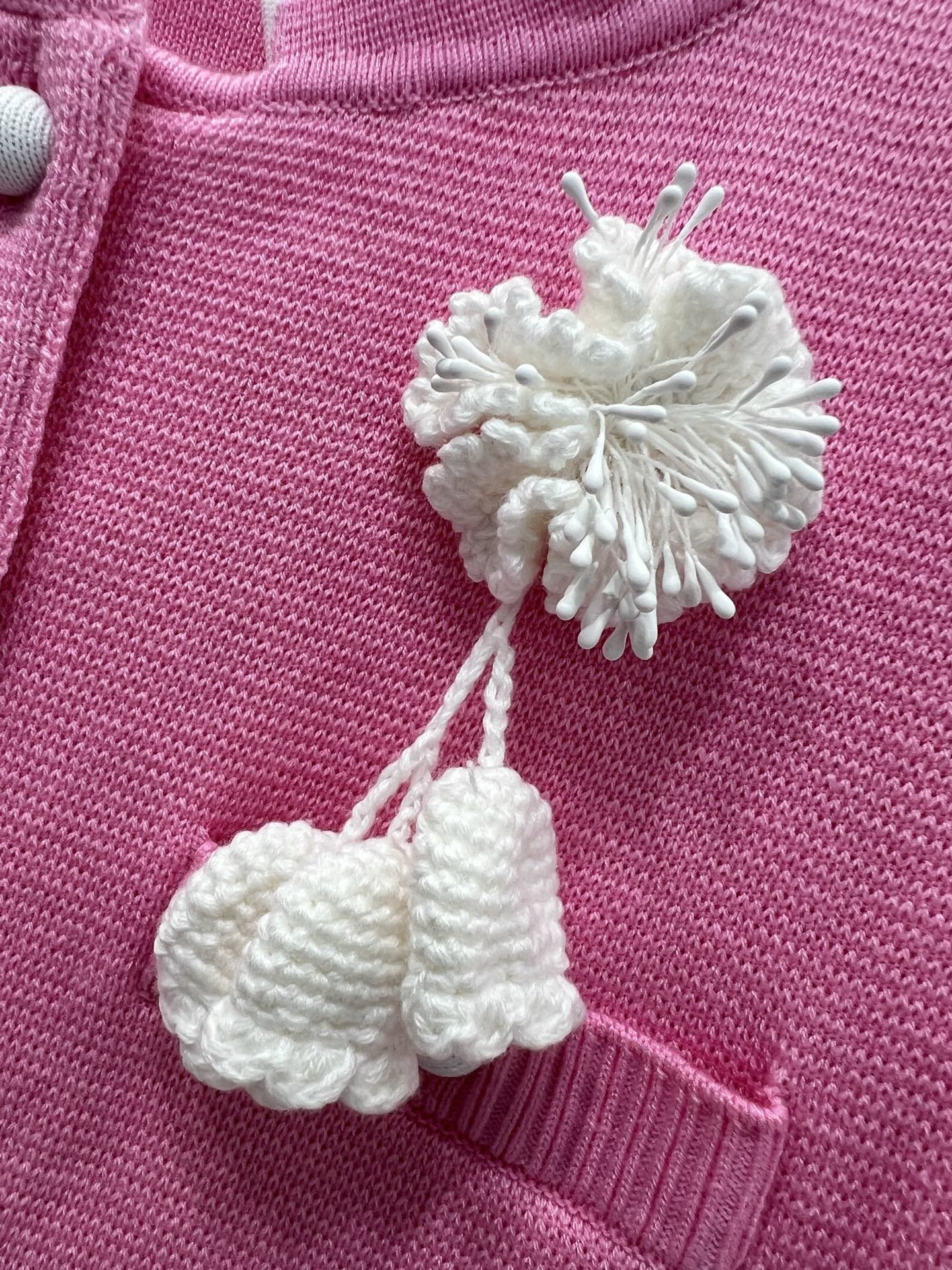 🔥🔥self-portrait 25新款粉红色短袖羊毛混纺针织上衣 超美腻的粉色🩷绝绝子！！完美复刻质感