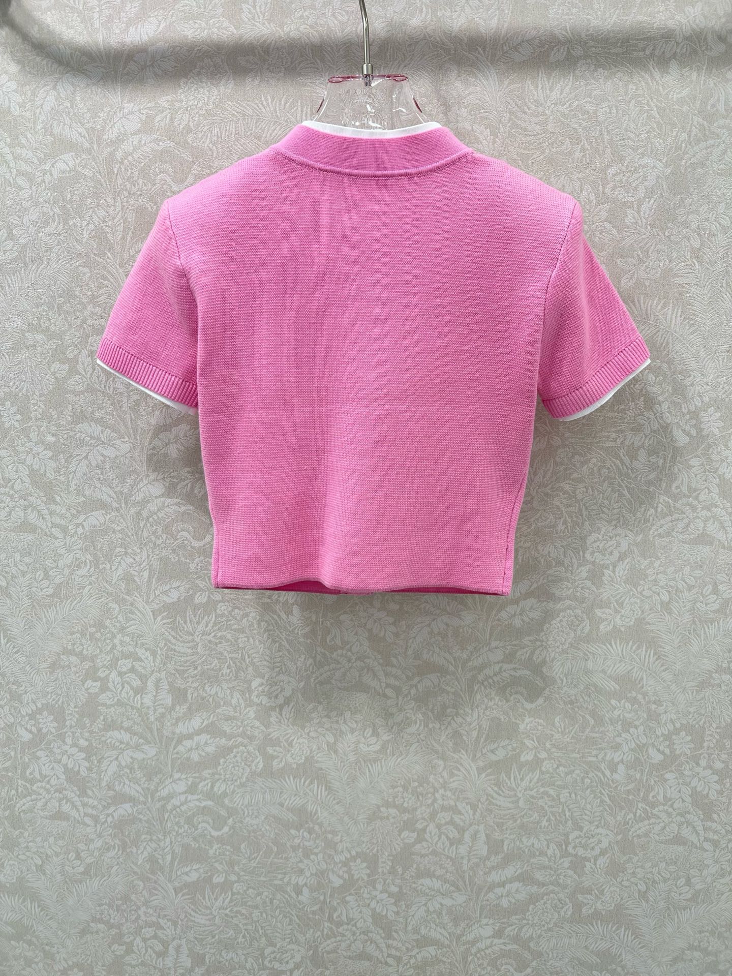 🔥🔥self-portrait 25新款粉红色短袖羊毛混纺针织上衣 超美腻的粉色🩷绝绝子！！完美复刻质感