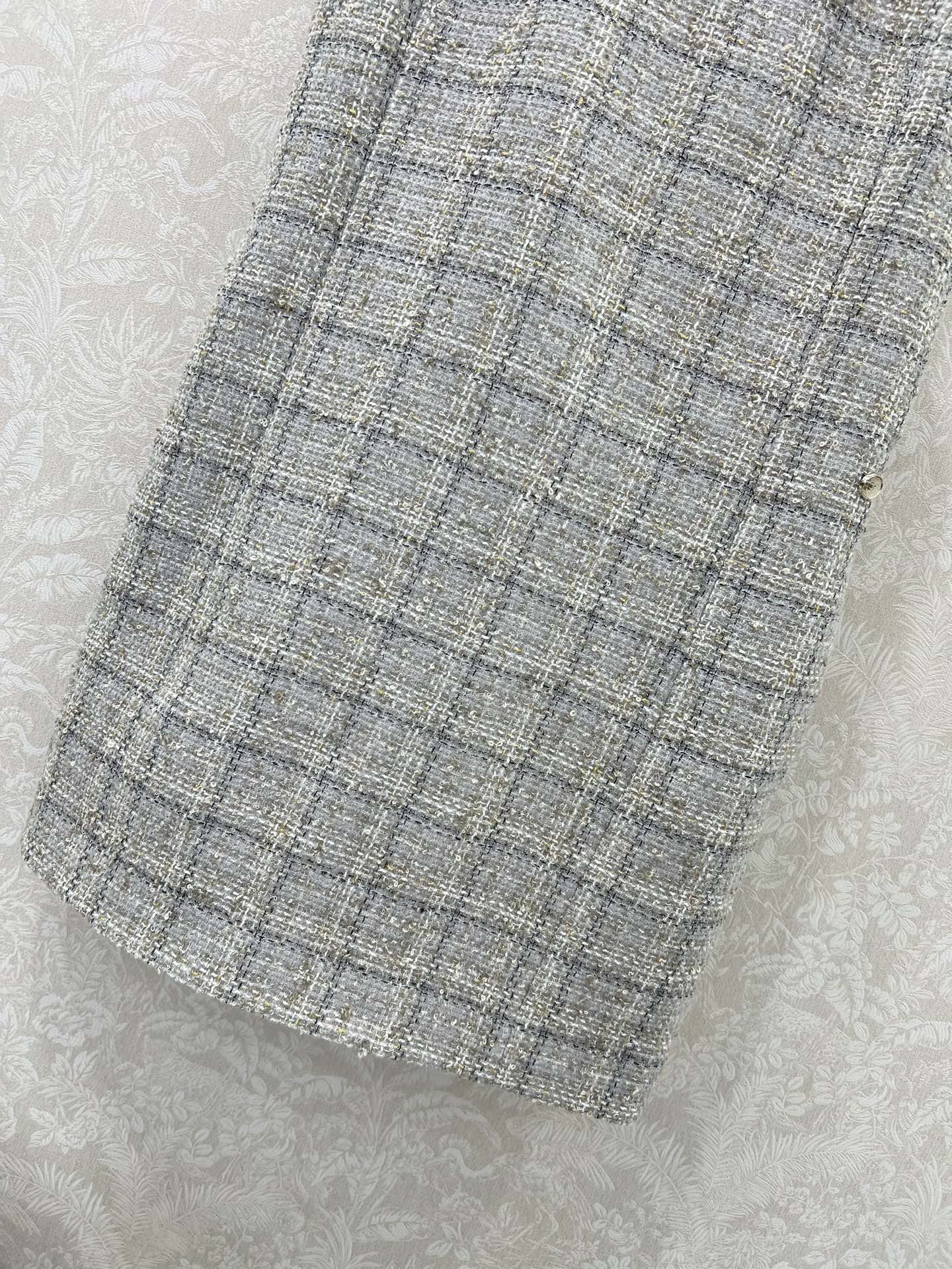 🔥🔥Chan*l25新款编织洋装捆边背心裙 高版本！百分百真丝内衬 手工挑边 注意细节区分版本‼️ 定制