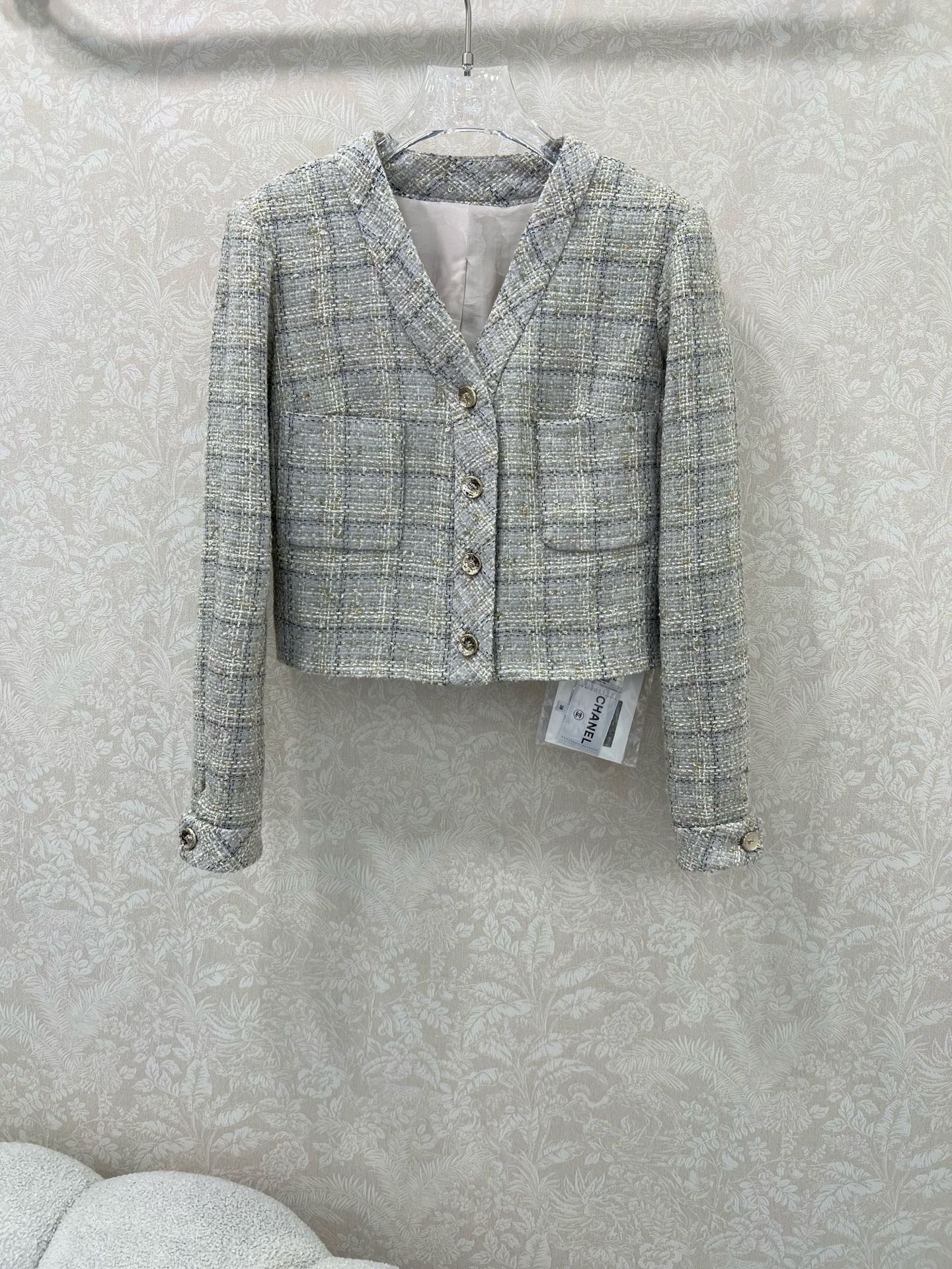 🔥🔥Chan*l25新款编织洋装V领外套 高版本！百分百真丝内衬 手工挑边 注意细节区分版本‼️ 定制Y