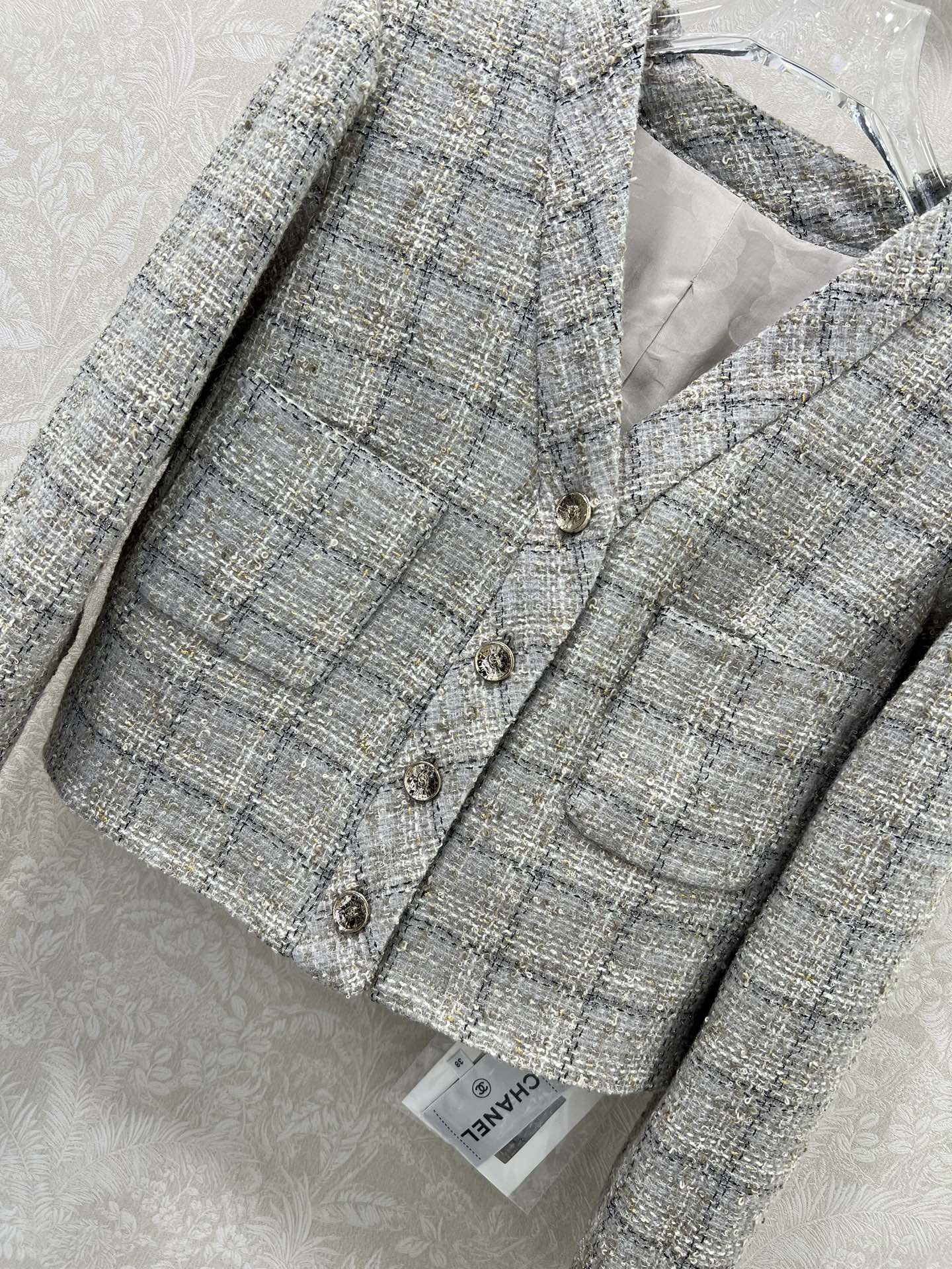 🔥🔥Chan*l25新款编织洋装V领外套 高版本！百分百真丝内衬 手工挑边 注意细节区分版本‼️ 定制Y